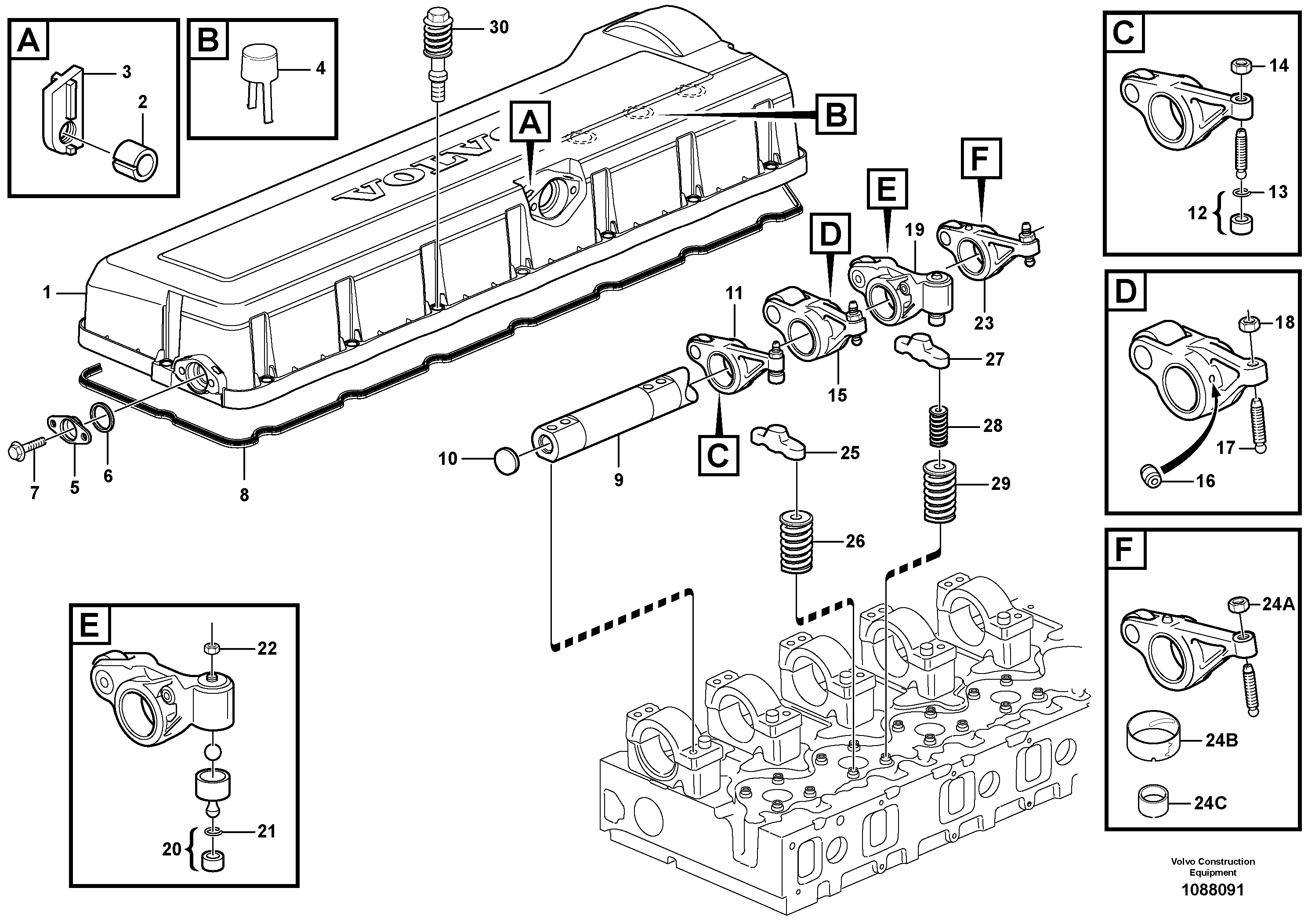 Панель детали VOE20964534 VOLVO