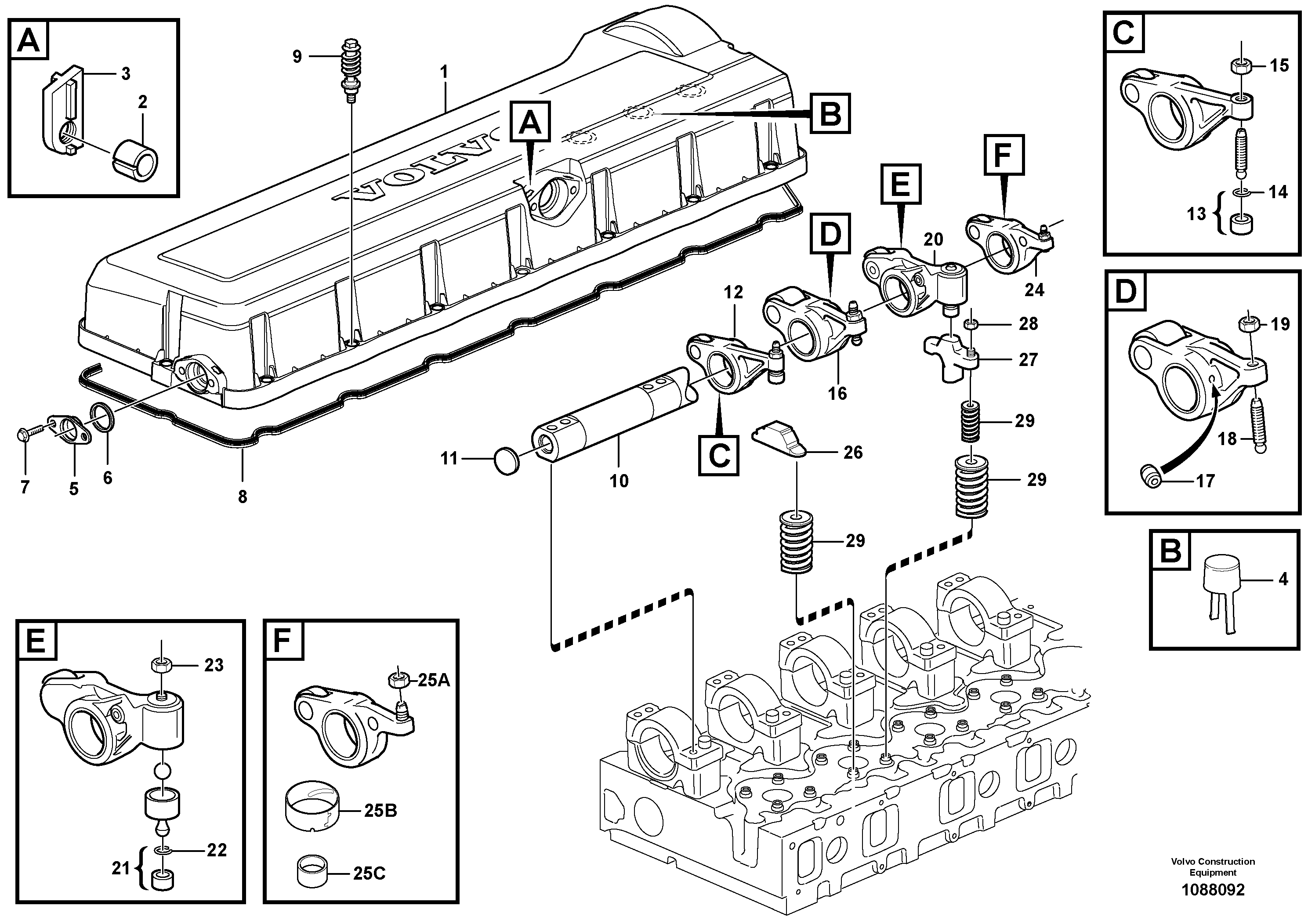 Панель детали VOE20964530 VOLVO