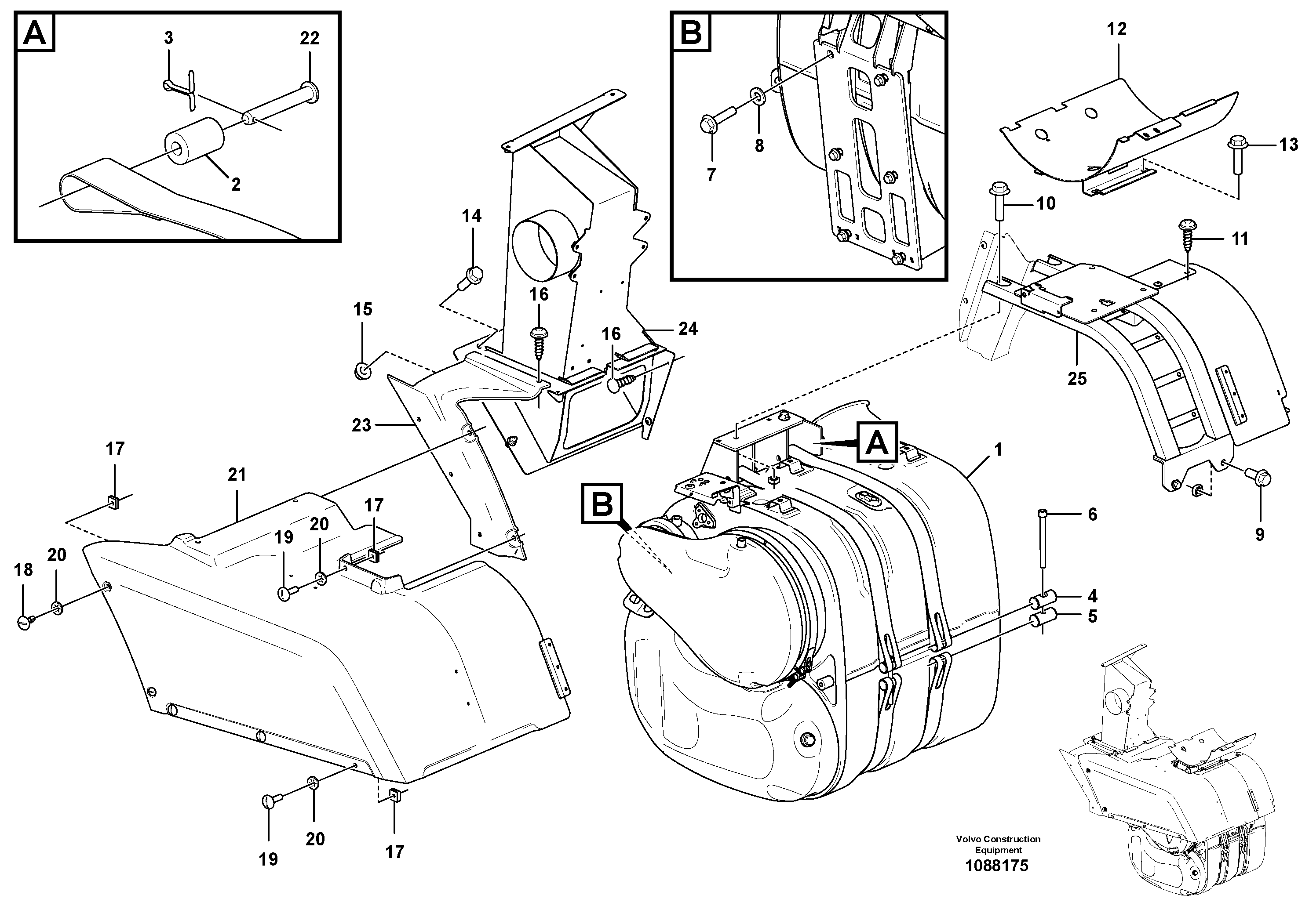 Seat frame VOE16898441 VOLVO