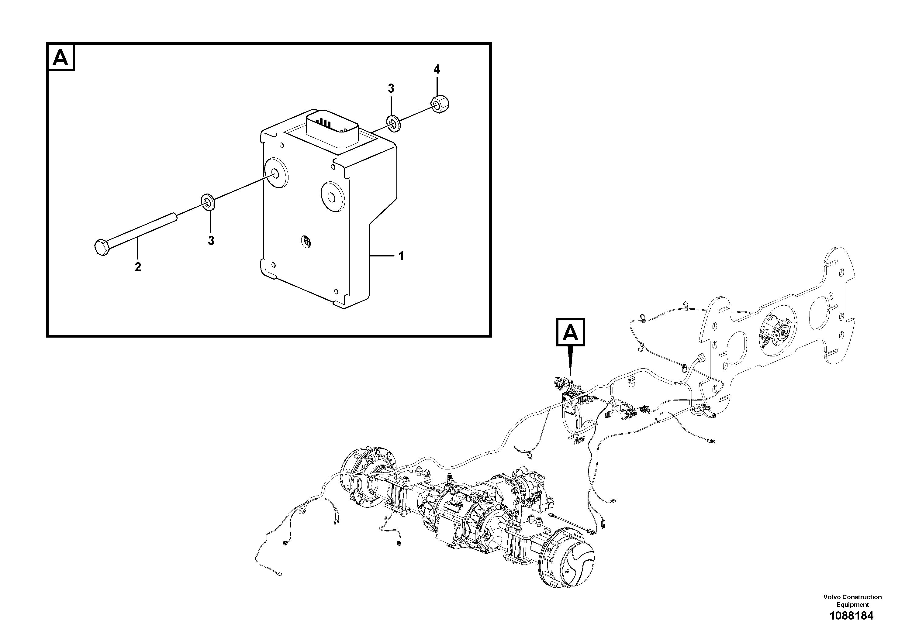 Handle piece VOE12798493 VOLVO