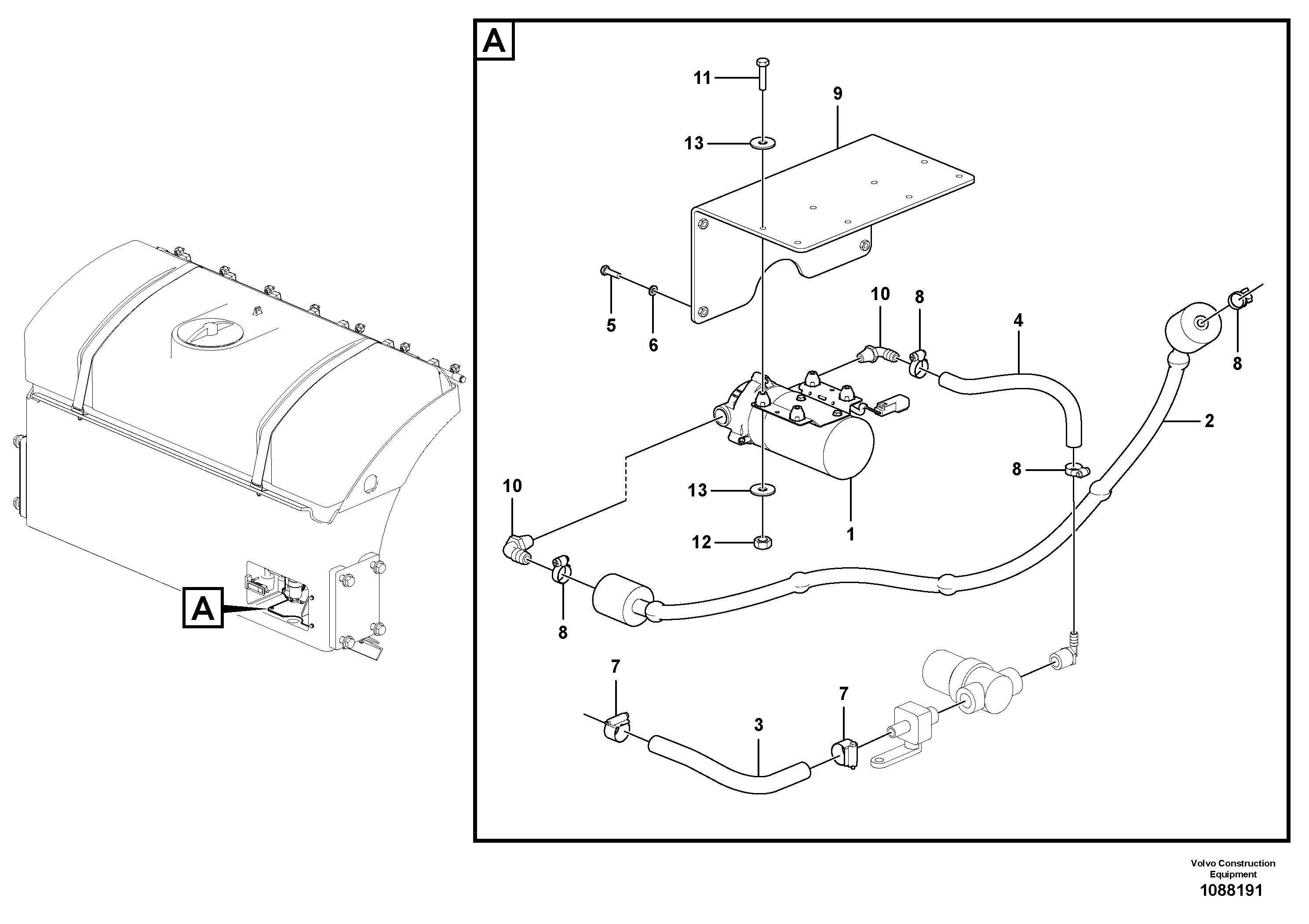 Hydr. Cylinder, Boom VOE12806873 VOLVO