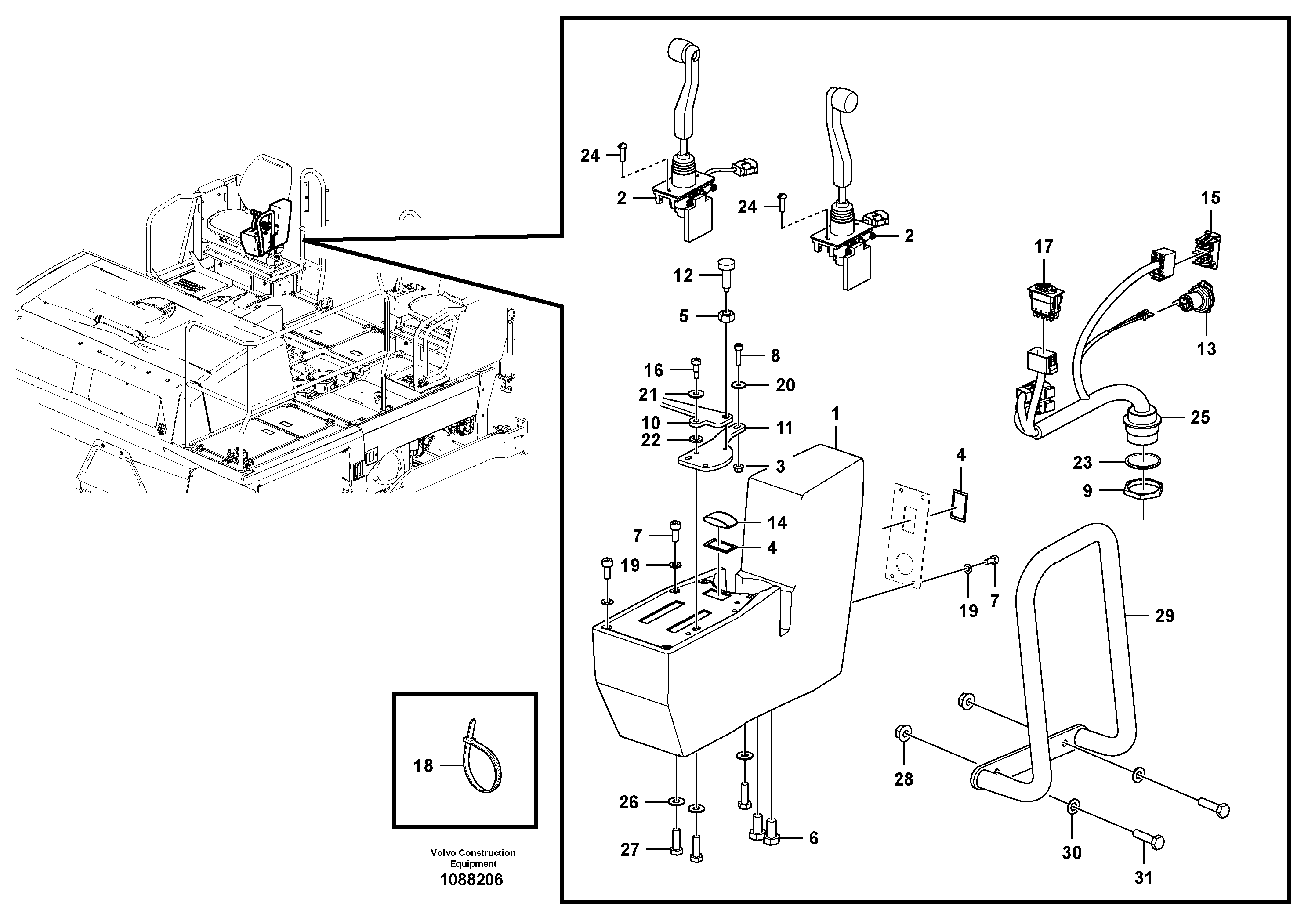 Hexagon Nut RM/VOE990969 VOLVO