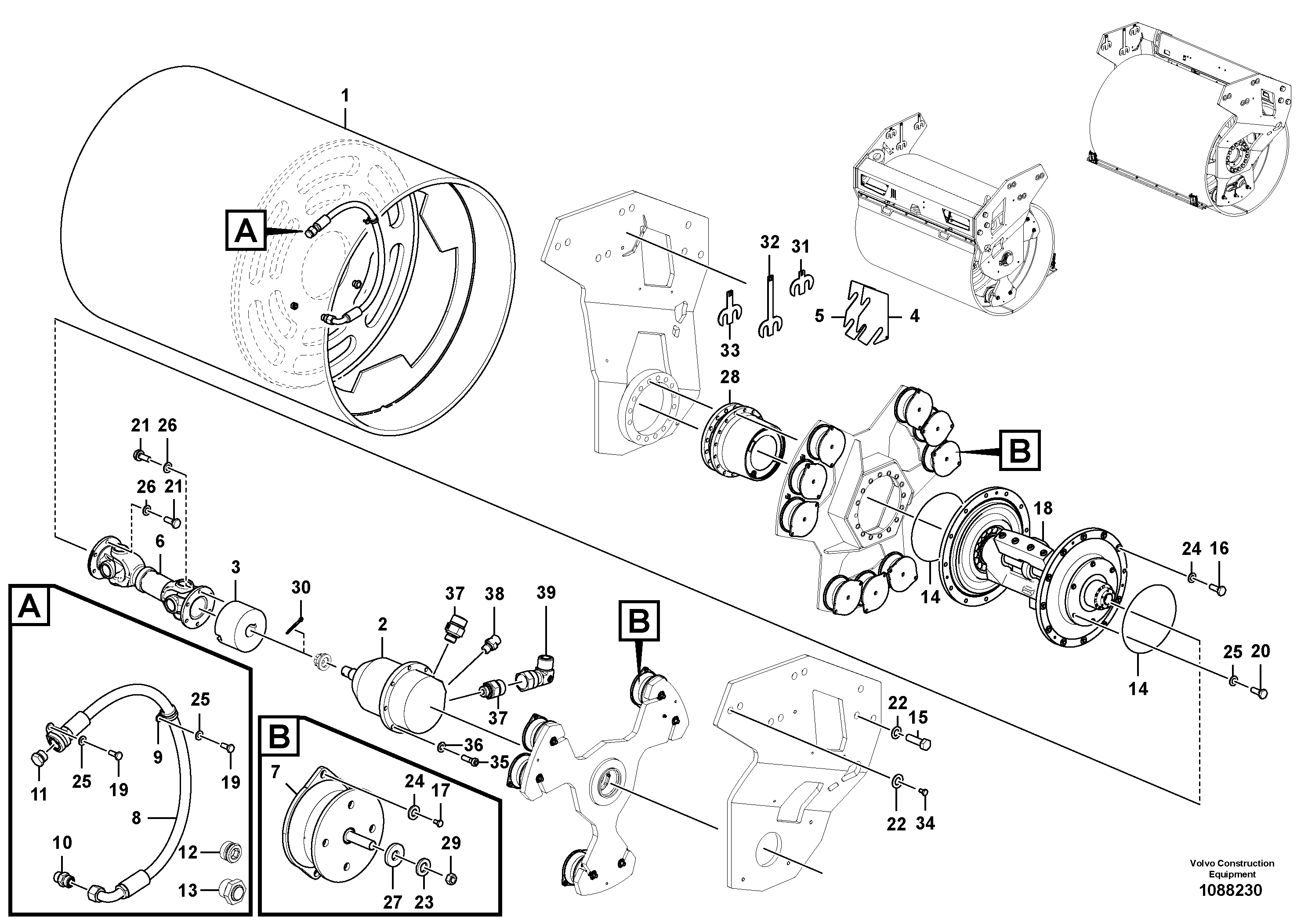 Mounting rail VOE60110044 VOLVO