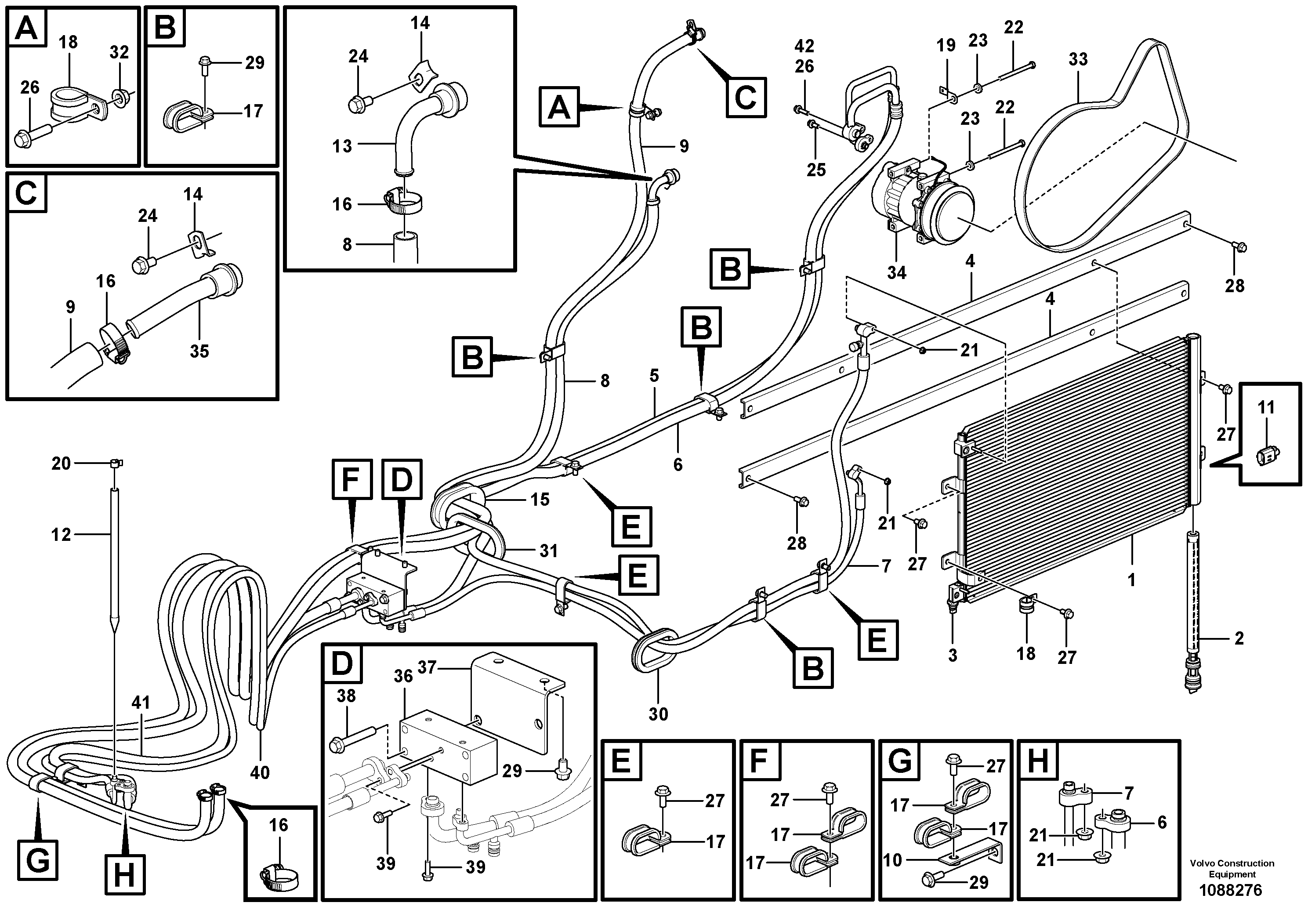 Seat frame VOE14685089 VOLVO