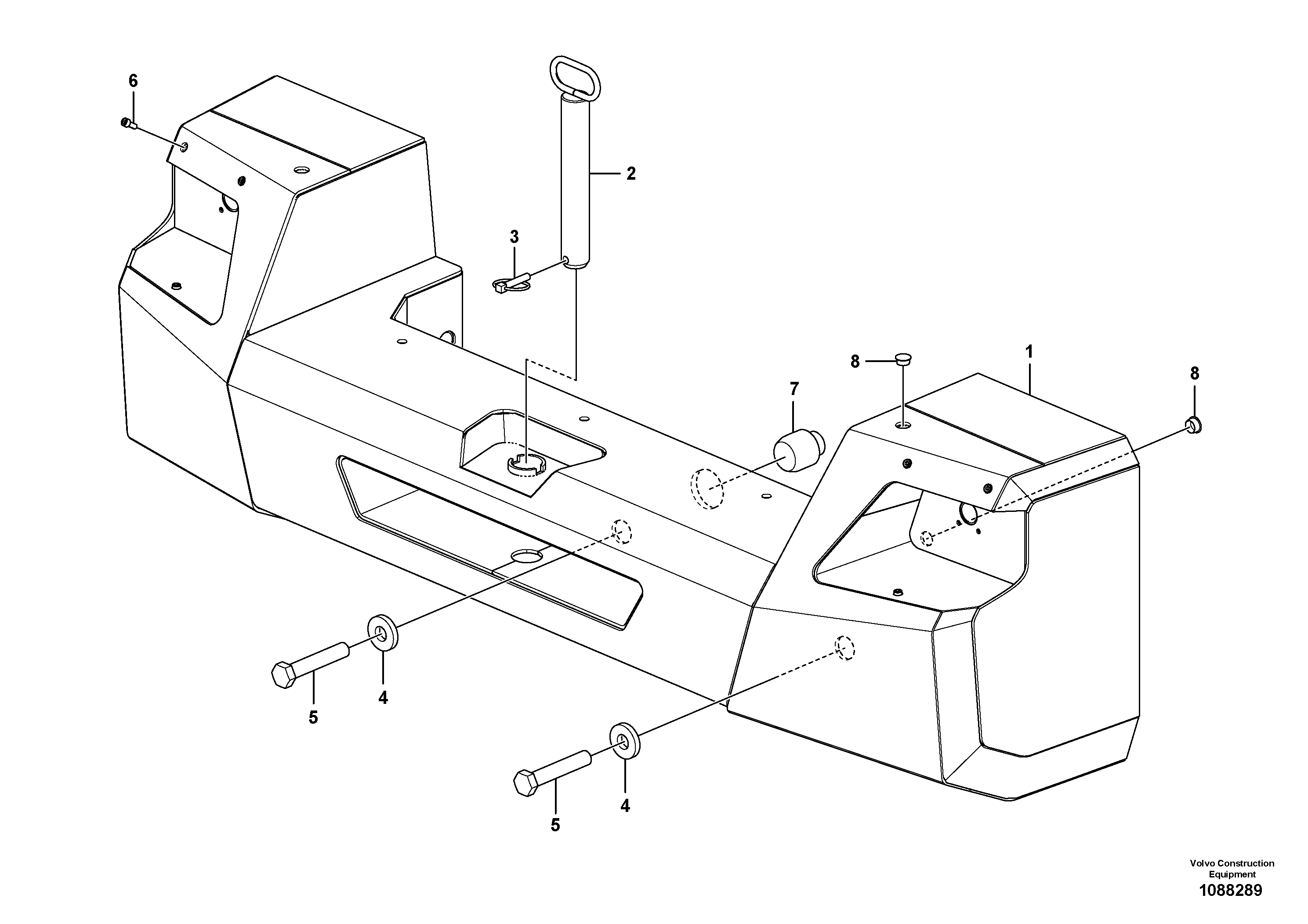 Mounting rail VOE993022 VOLVO