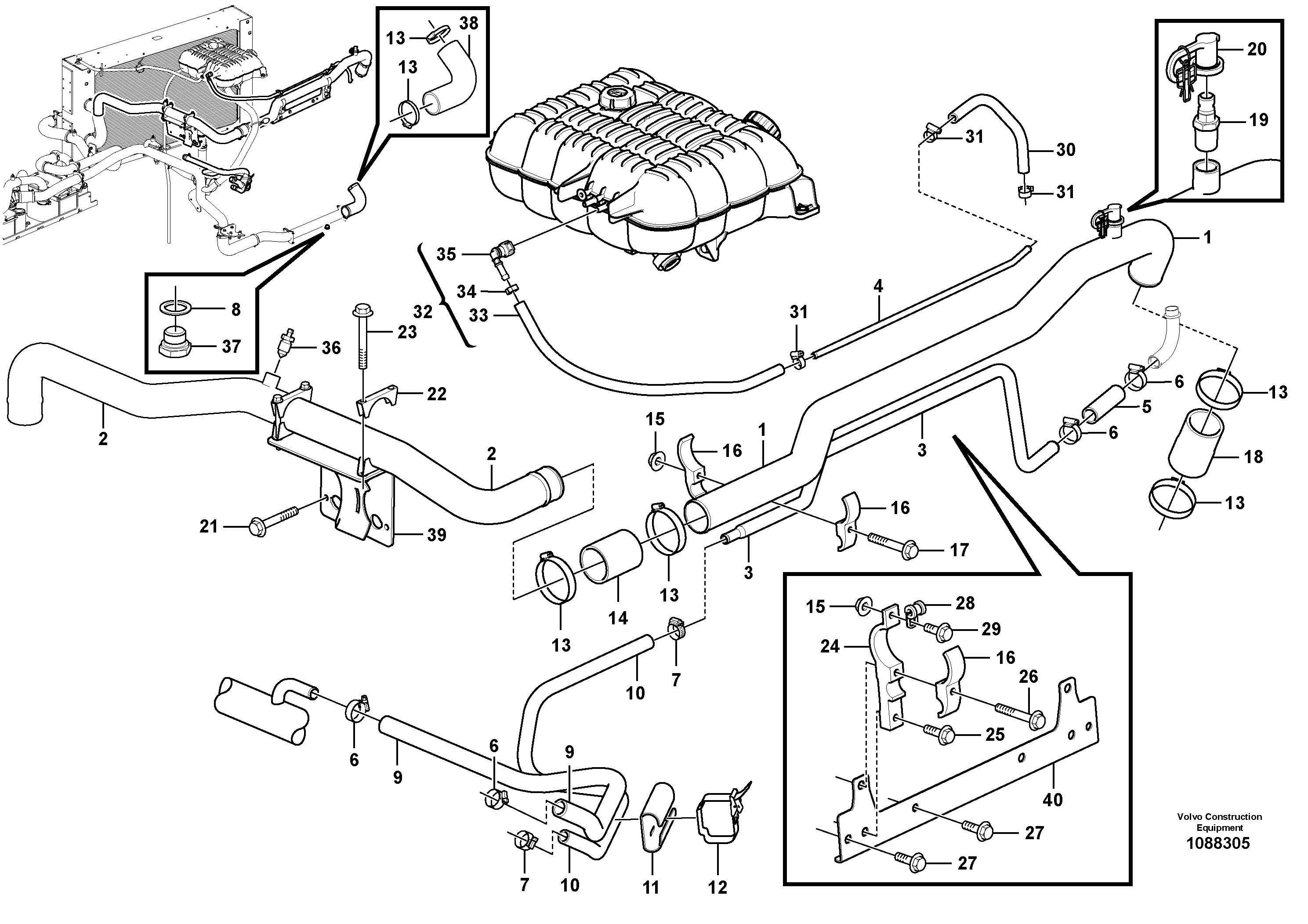 Seat frame VOE16866243 VOLVO