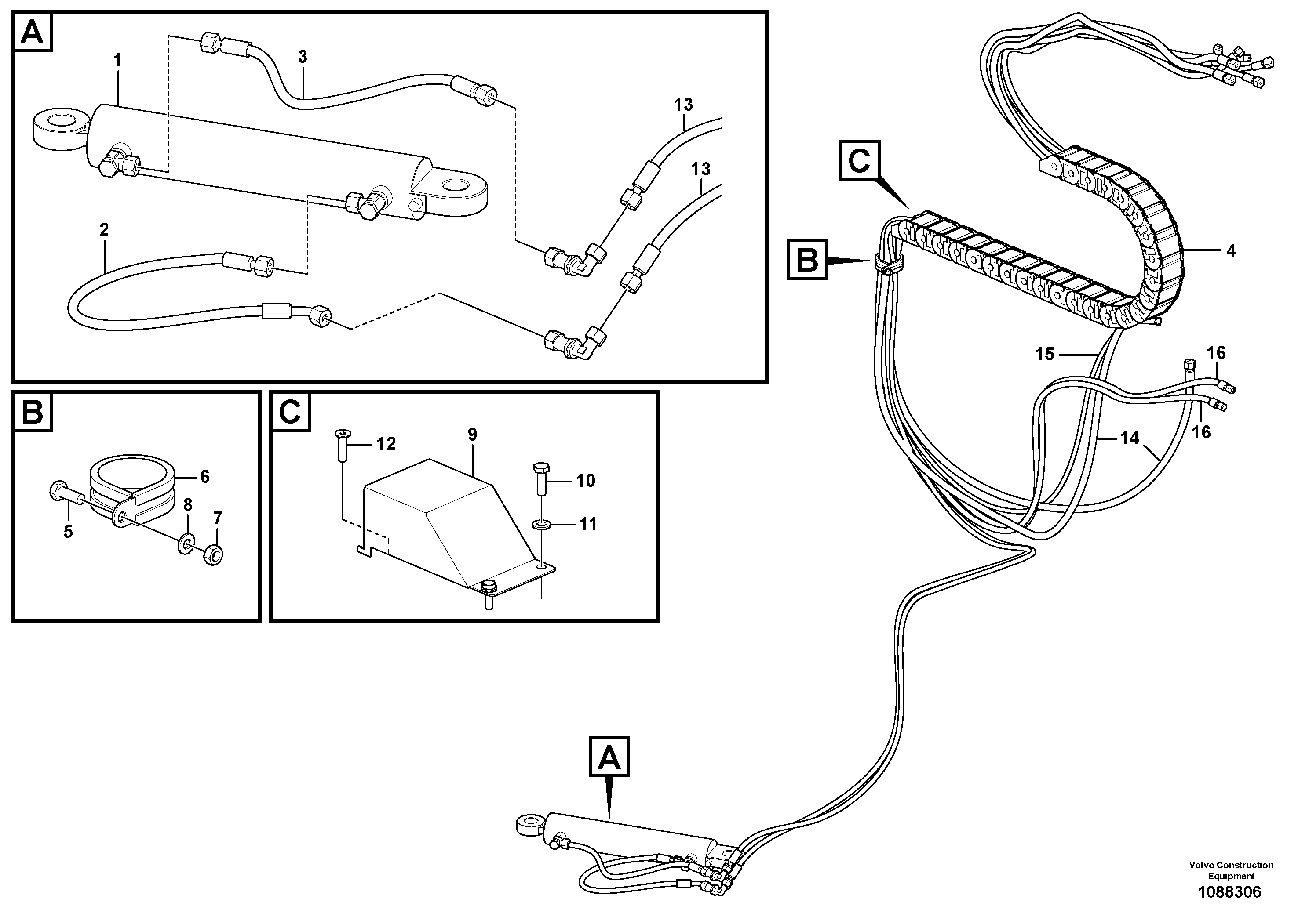 Radio Support VOE12761798 VOLVO