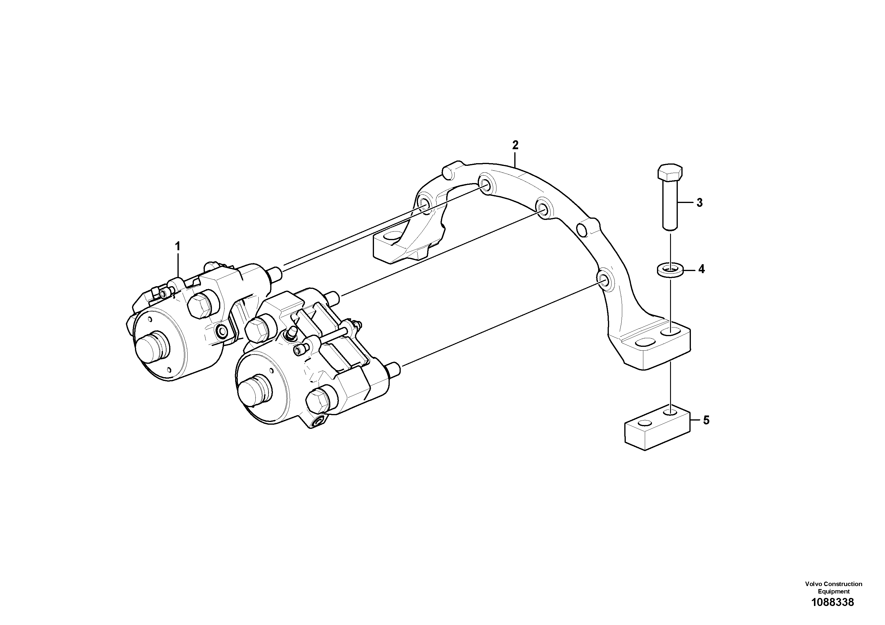 Seat frame VOE16863434 VOLVO