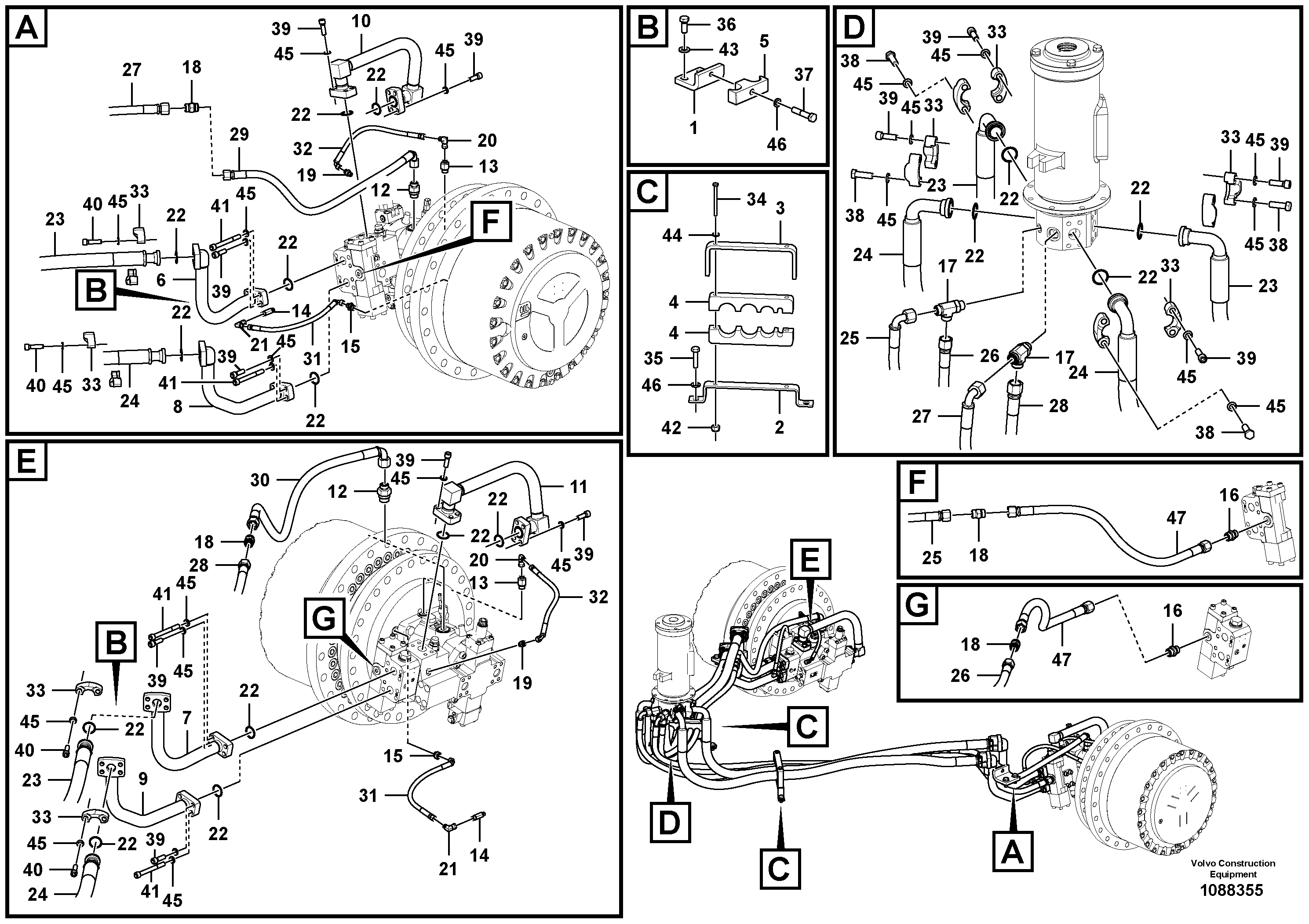 Seat frame VOE14722832 VOLVO