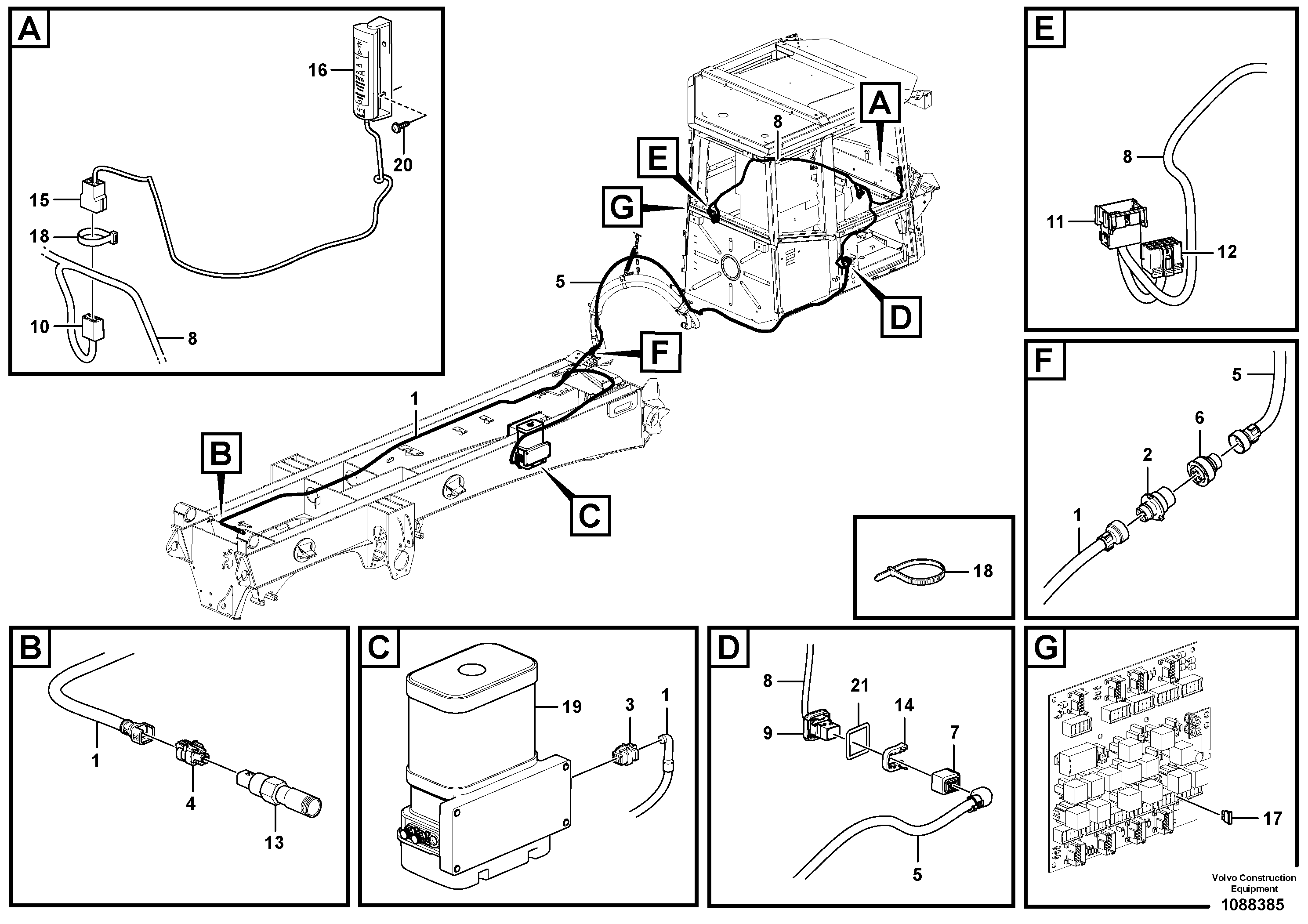 Cable harness VOE16882873 VOLVO