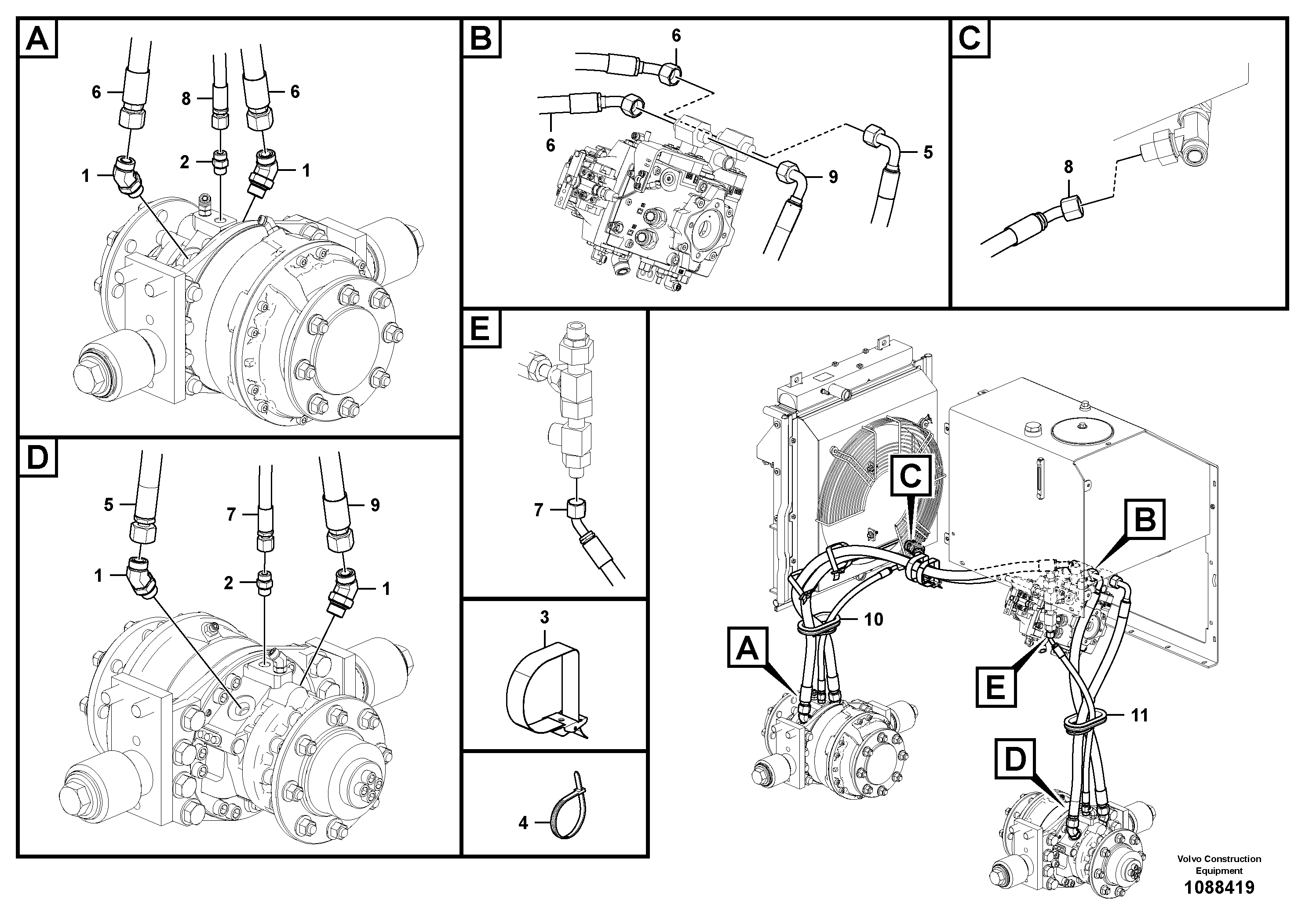 Timing gear casing VOE15801216 VOLVO