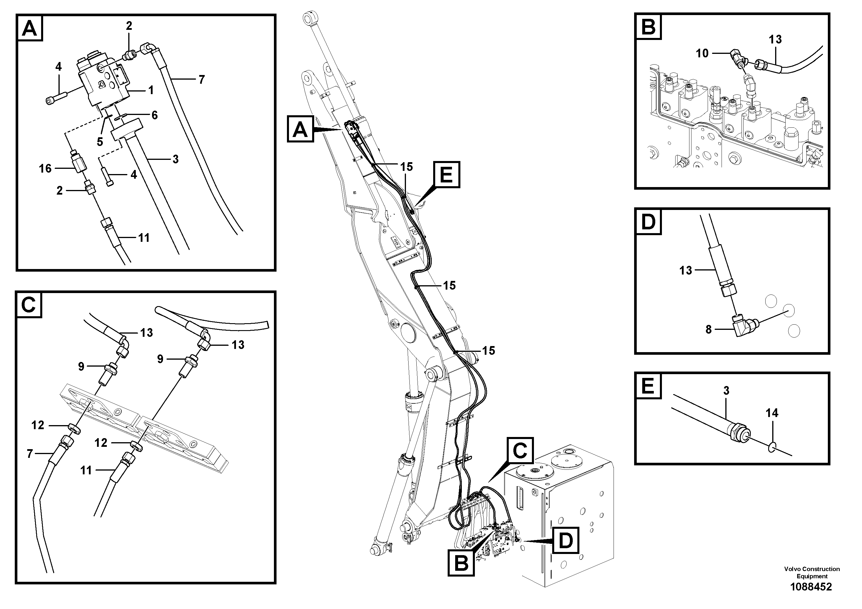 Timing gear casing VOE15801334 VOLVO
