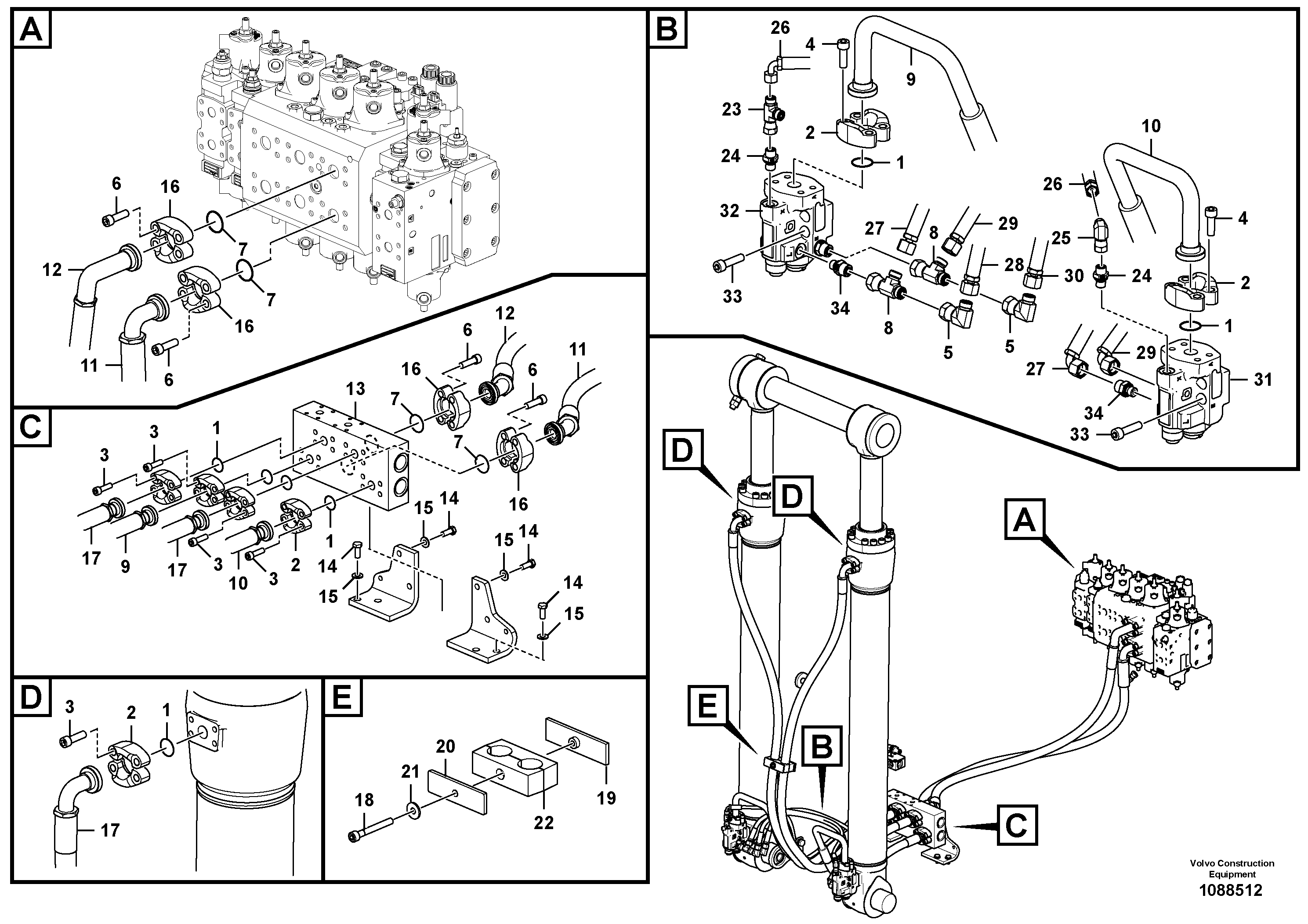 Timing gear casing VOE15801351 VOLVO