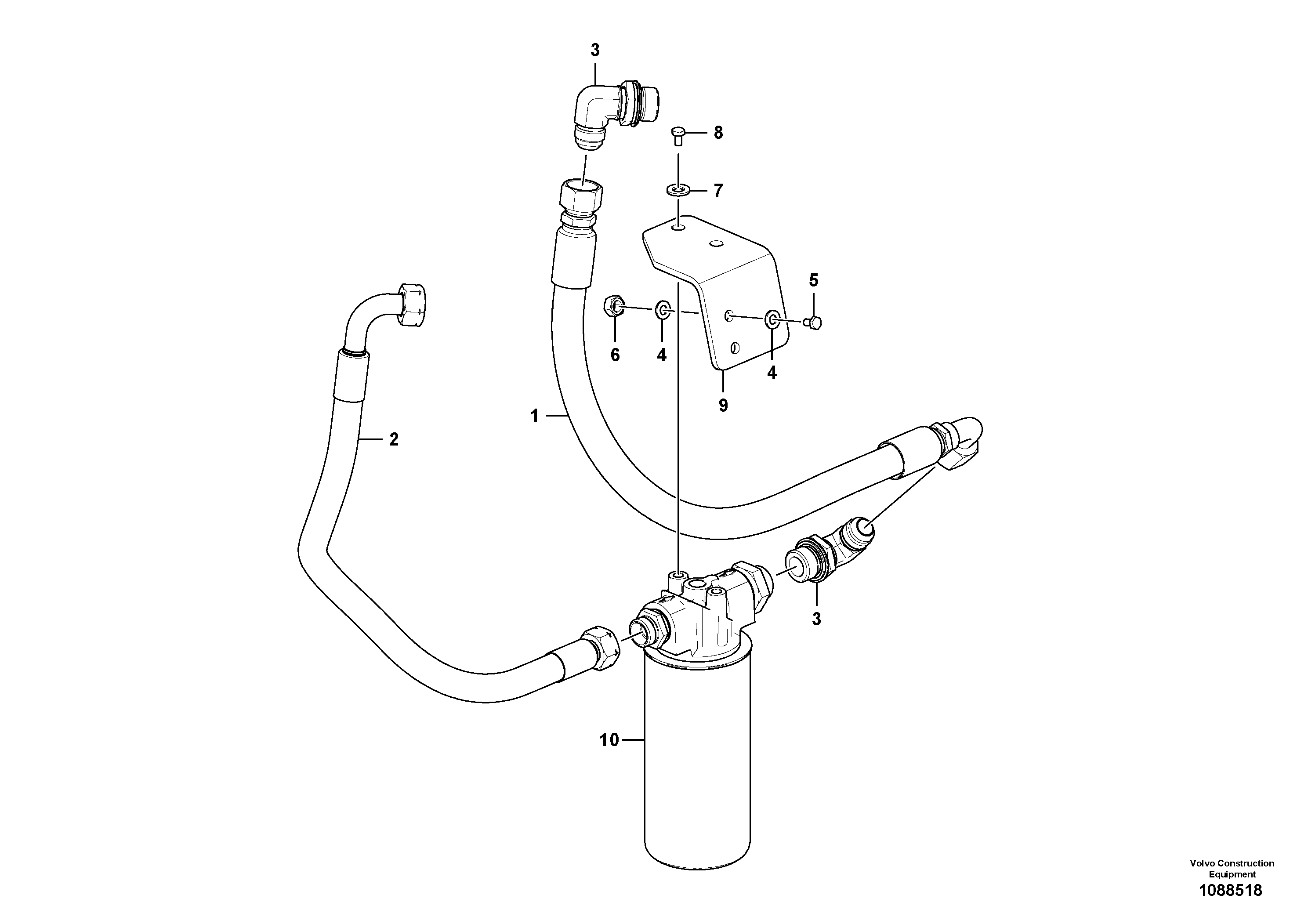 Seat frame VOE12824403 VOLVO