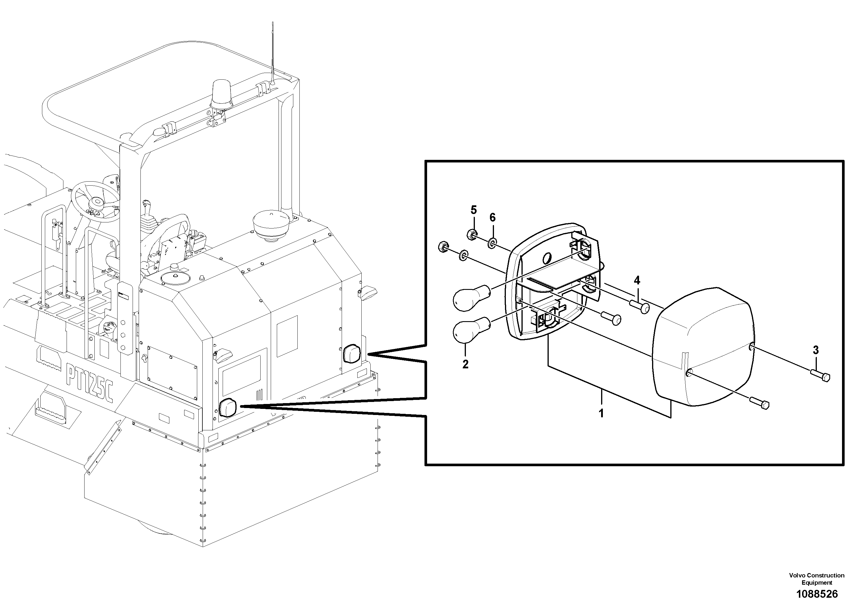 Mounting rail VOE60112533 VOLVO