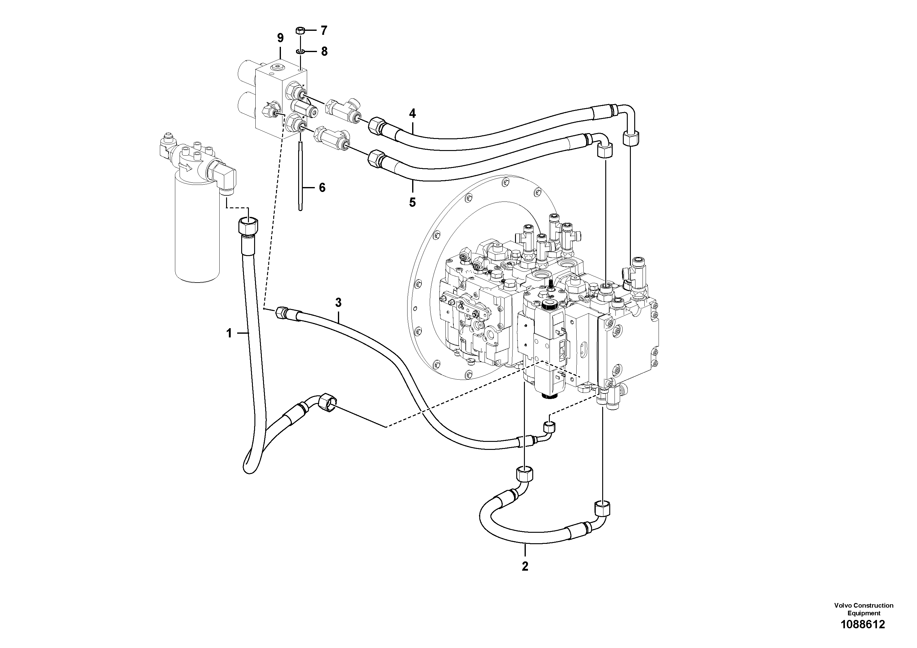 Timing gear casing VOE12812342 VOLVO