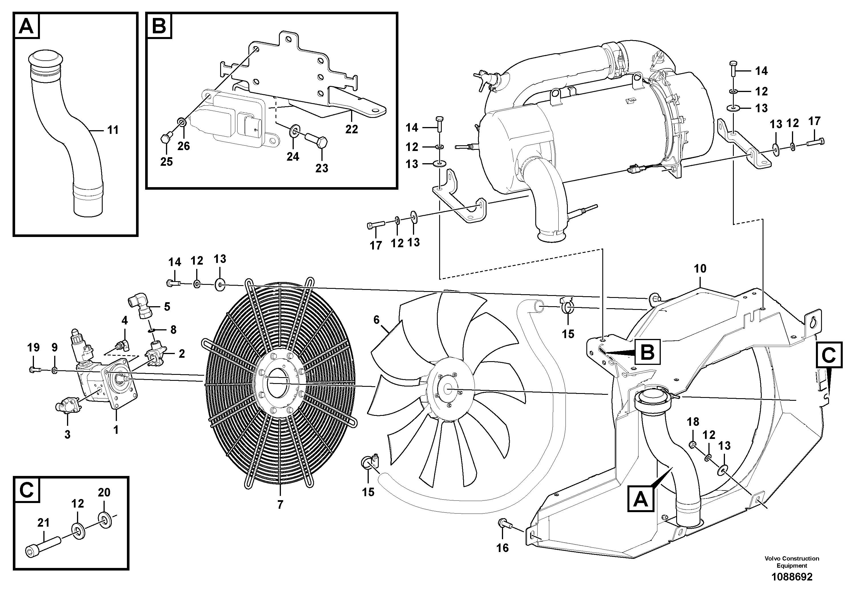 Fan Guard VOE12832003 VOLVO