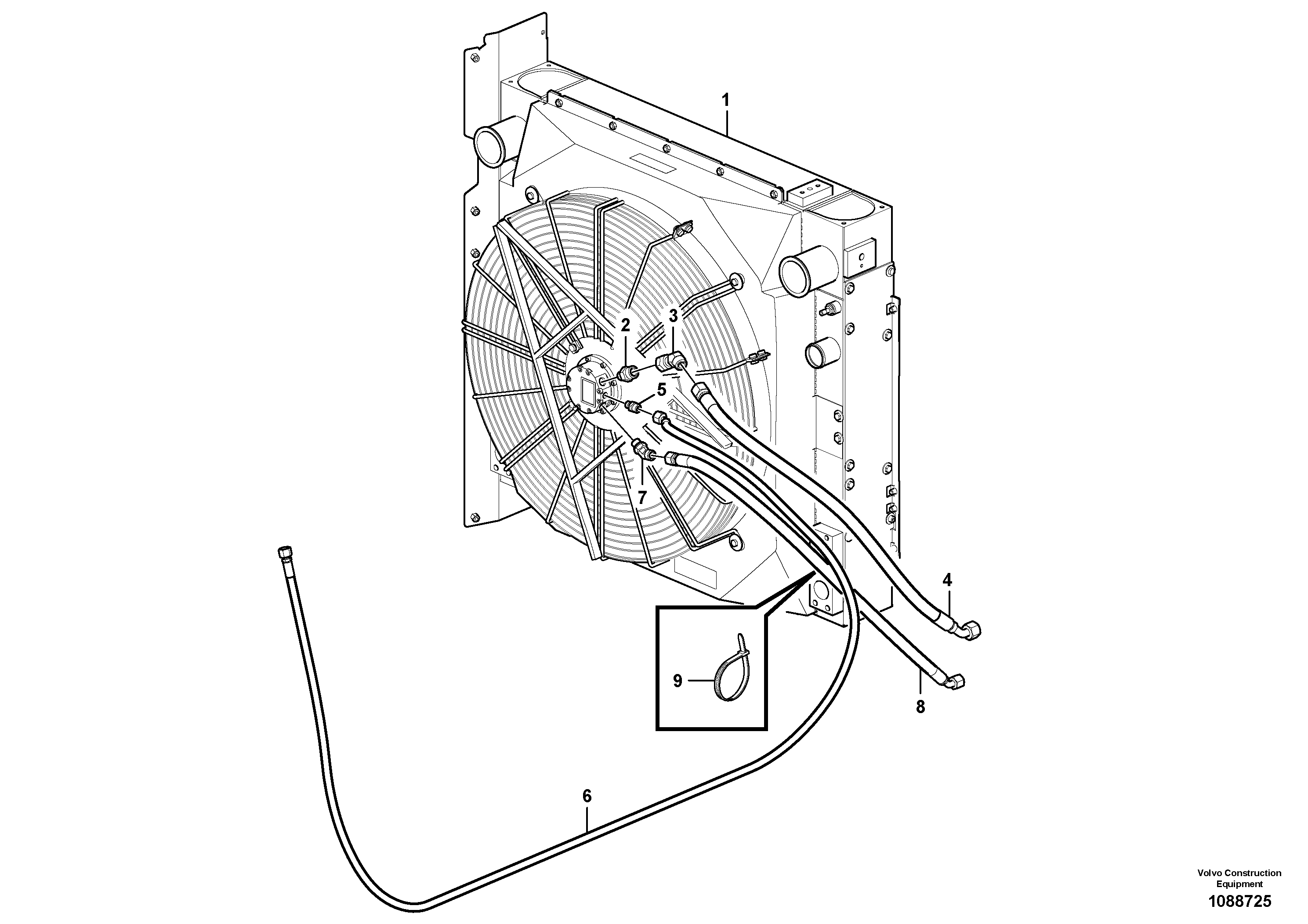 Timing gear casing VOE15801166 VOLVO