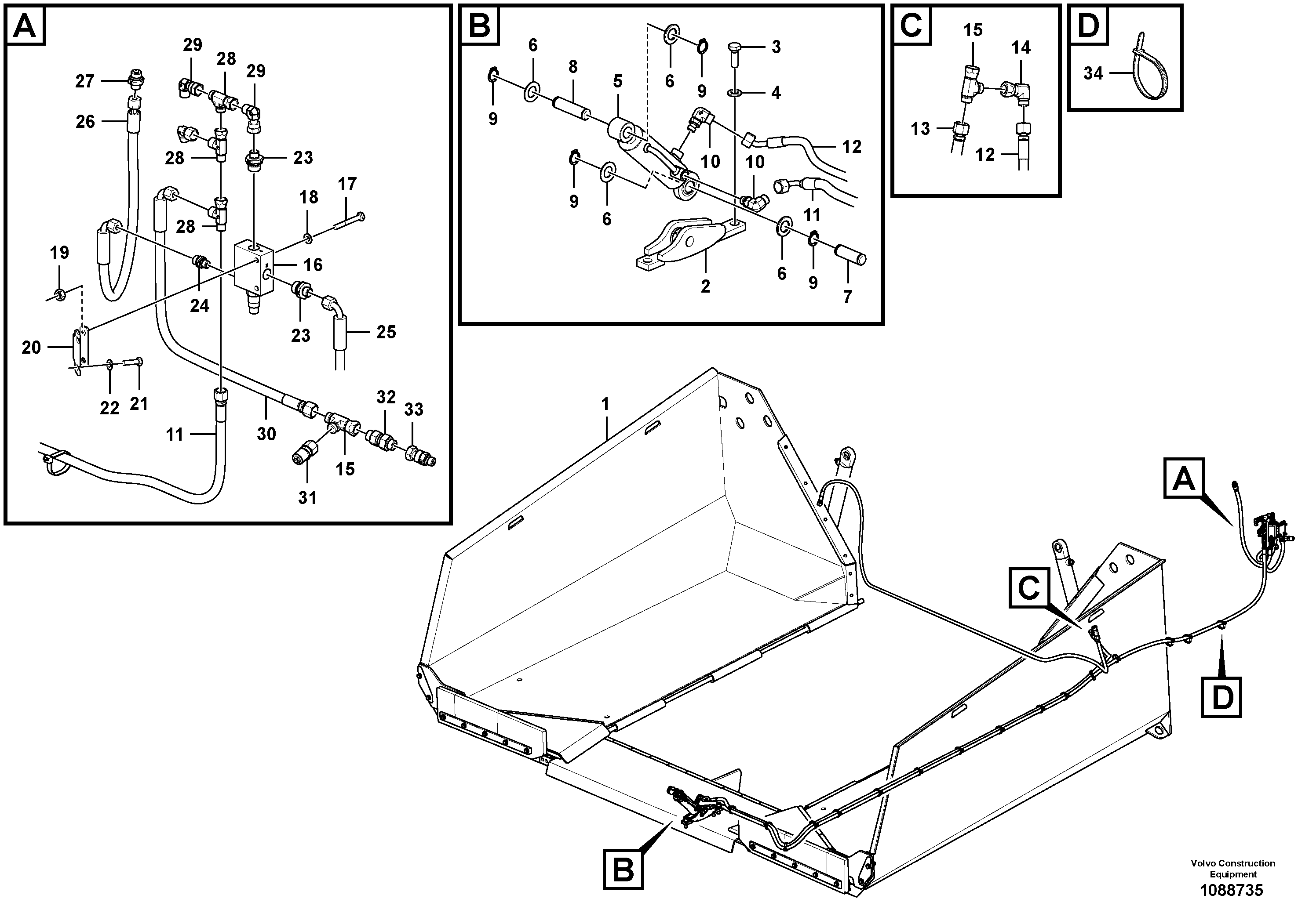 Timing gear casing VOE16061933 VOLVO