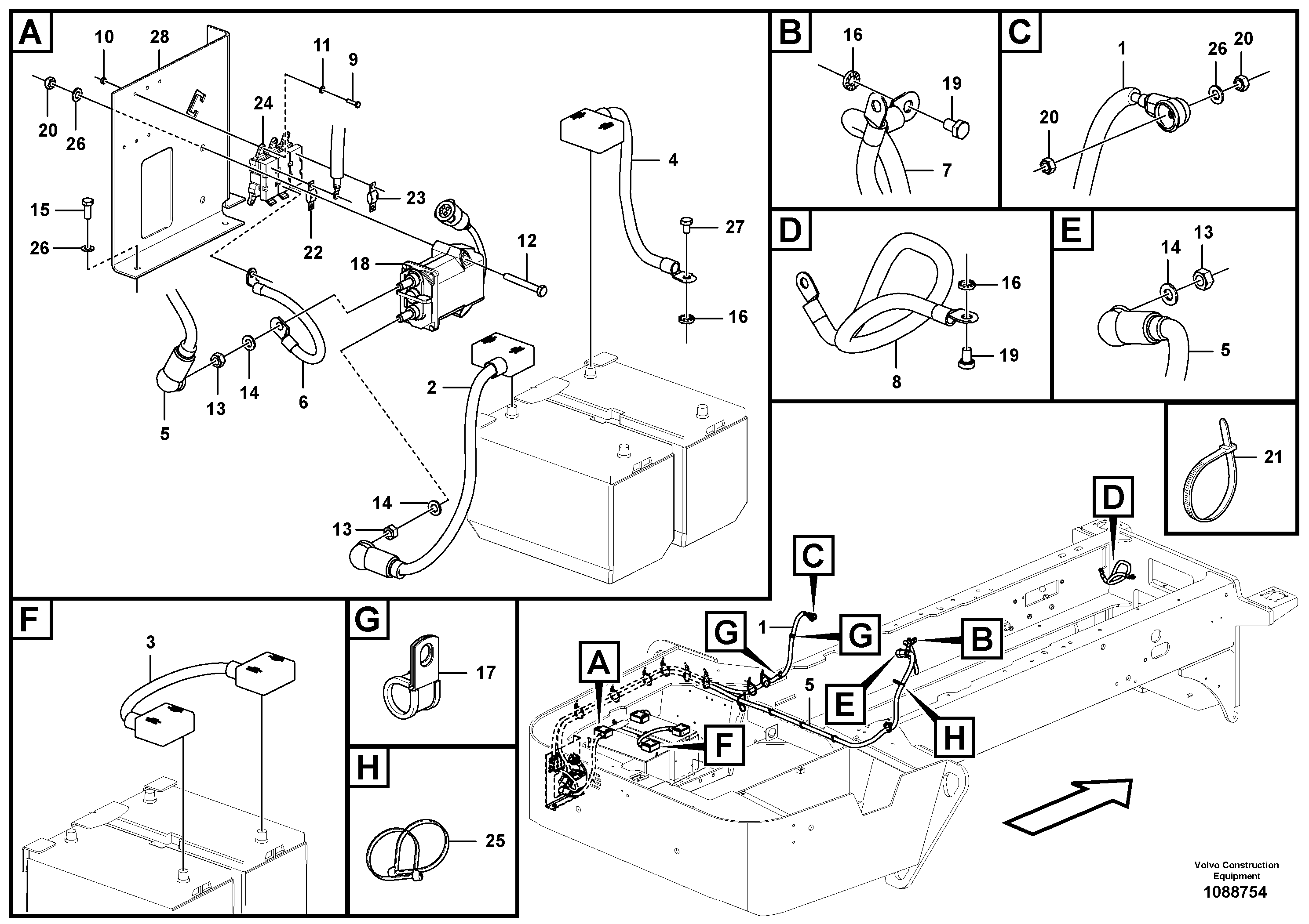 Seat frame VOE12841237 VOLVO