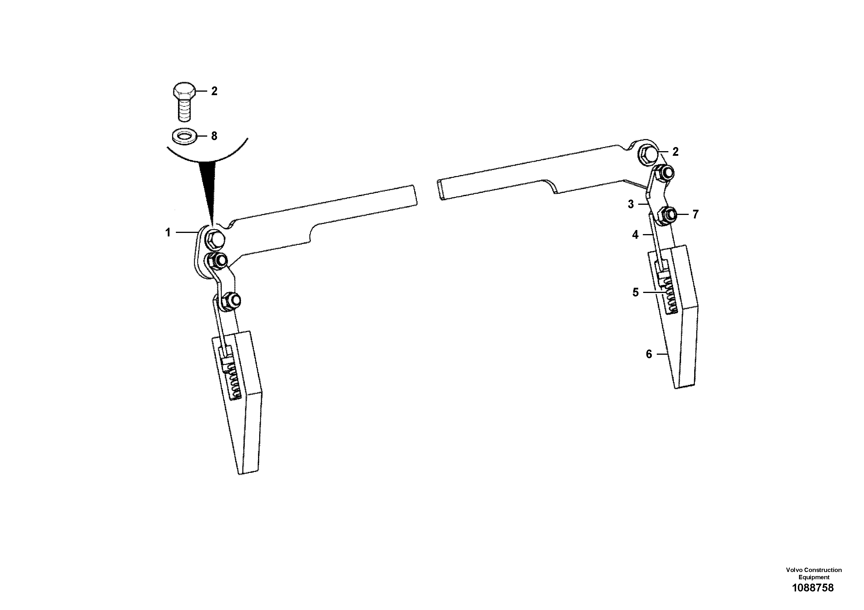 Control Lever VOE17485199 VOLVO