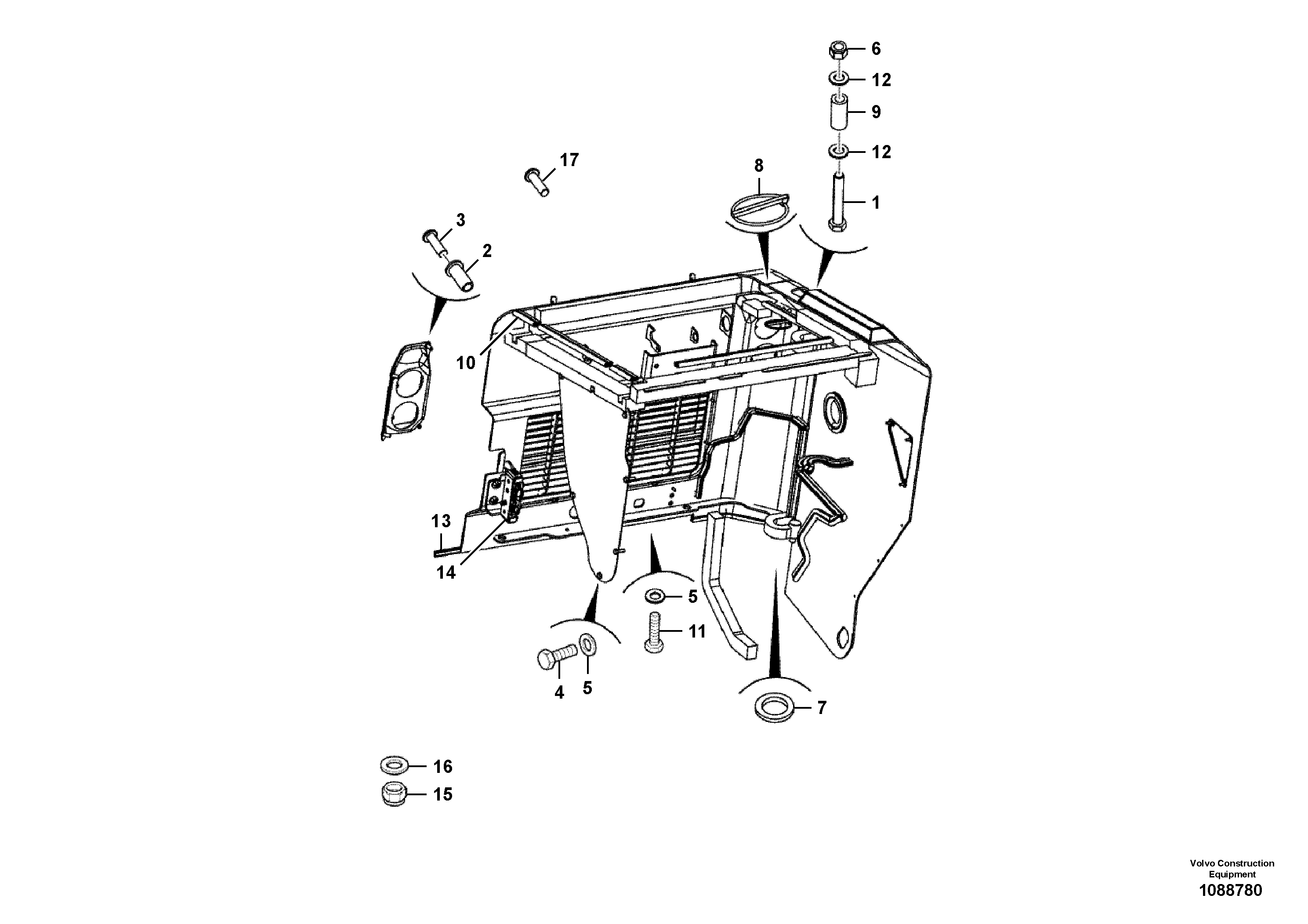 Brake Piston VOE17485437 VOLVO