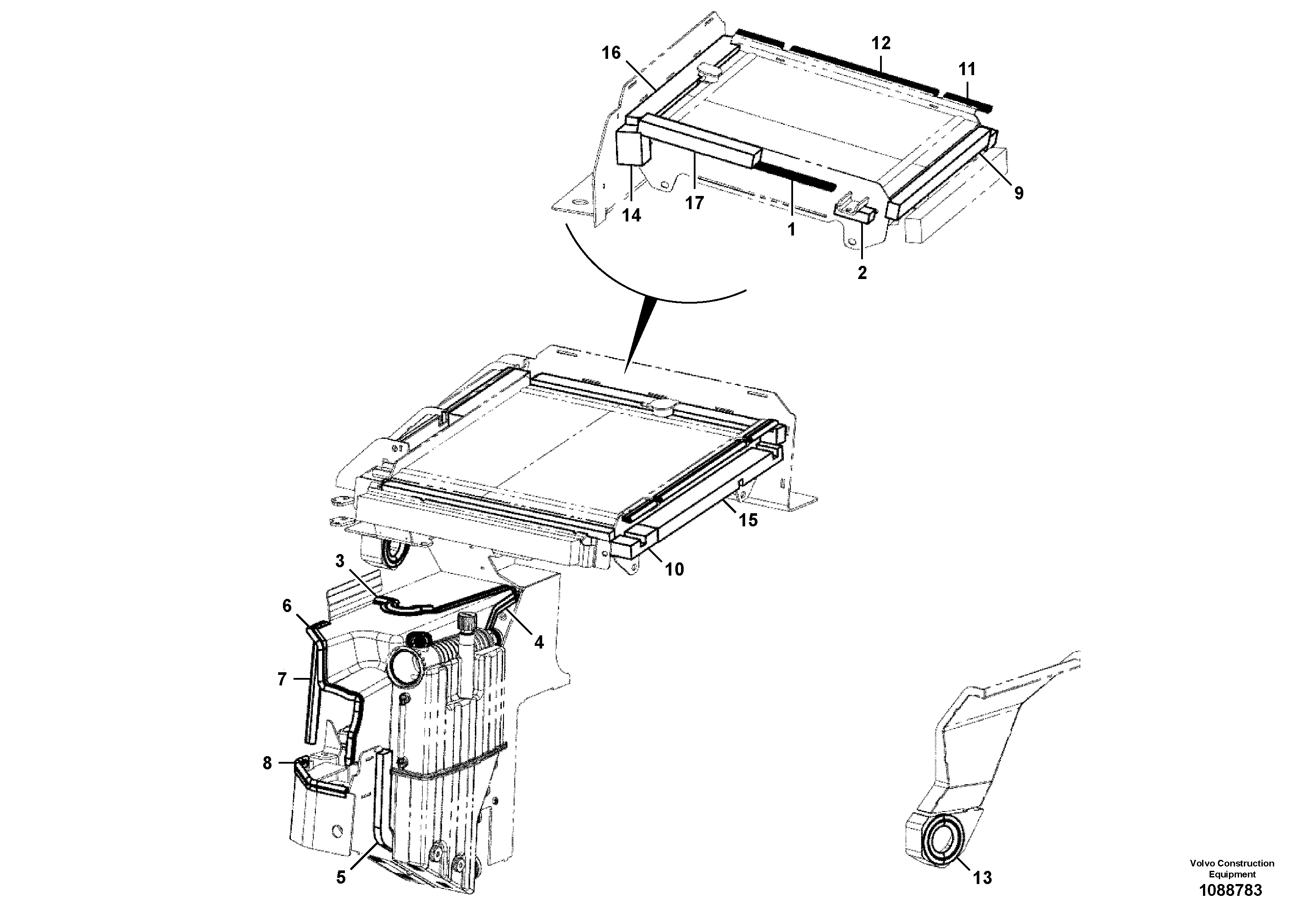 Cabin roof VOE17485575 VOLVO