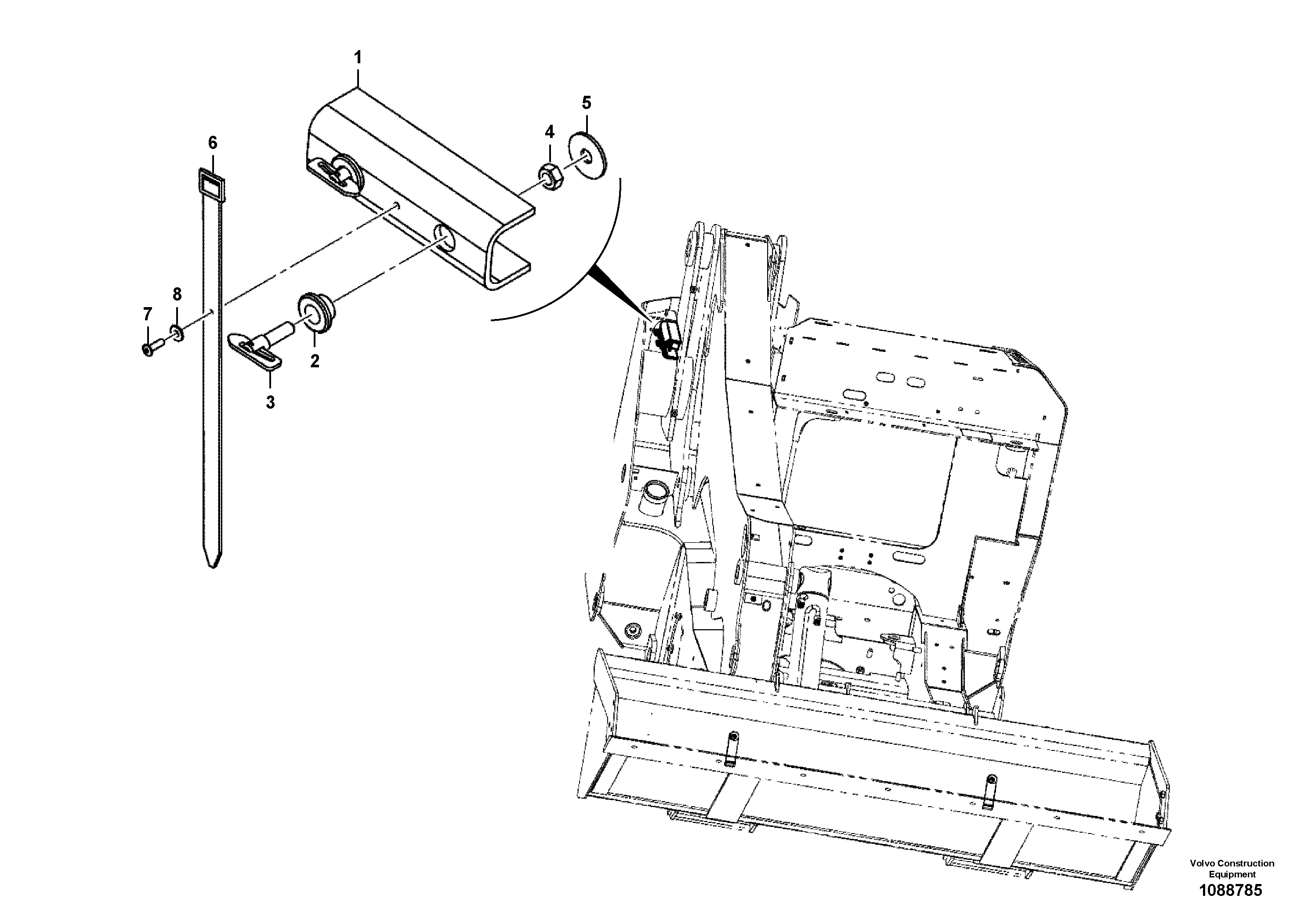 Seat frame VOE17487082 VOLVO
