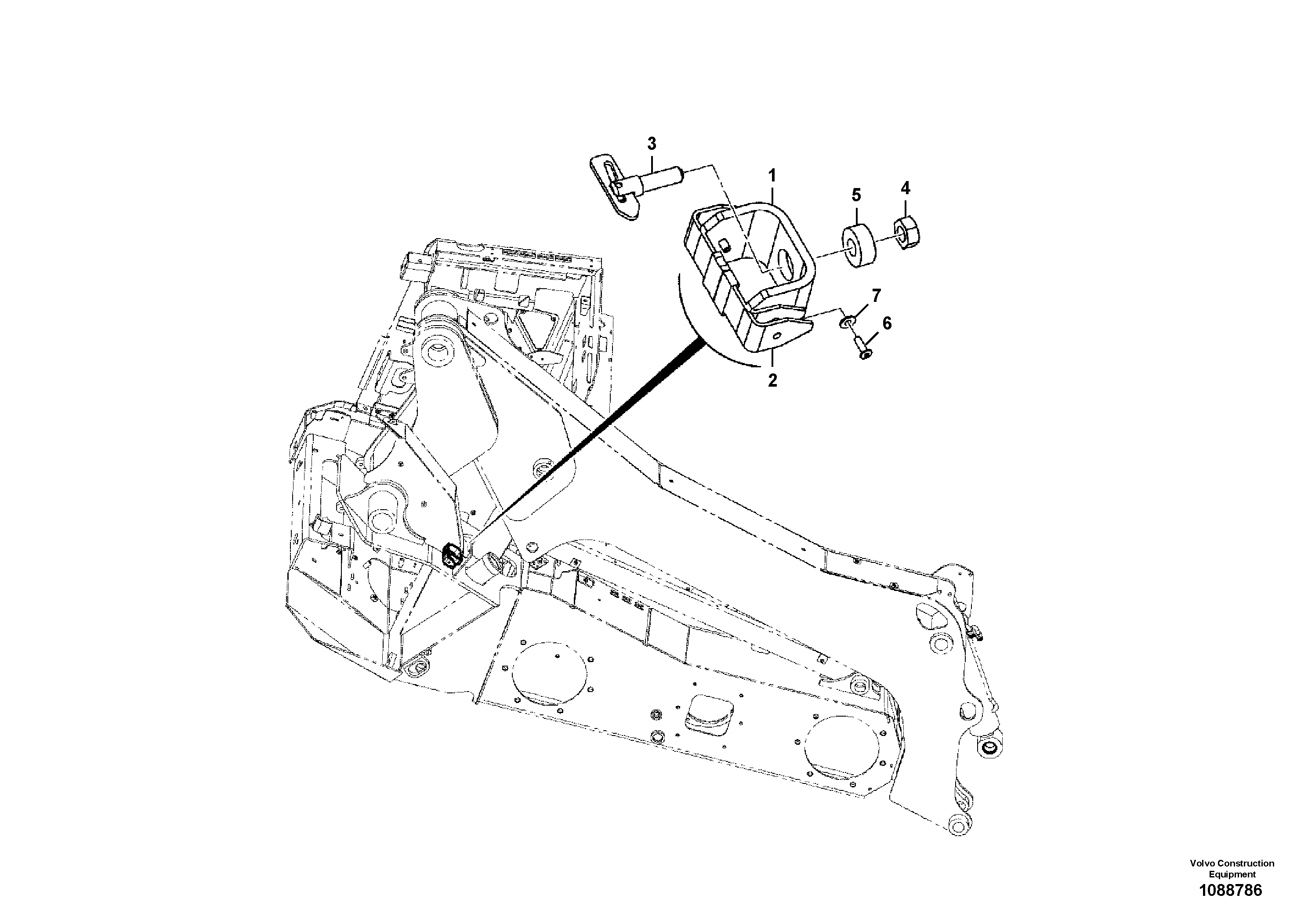 Seat frame VOE17487084 VOLVO
