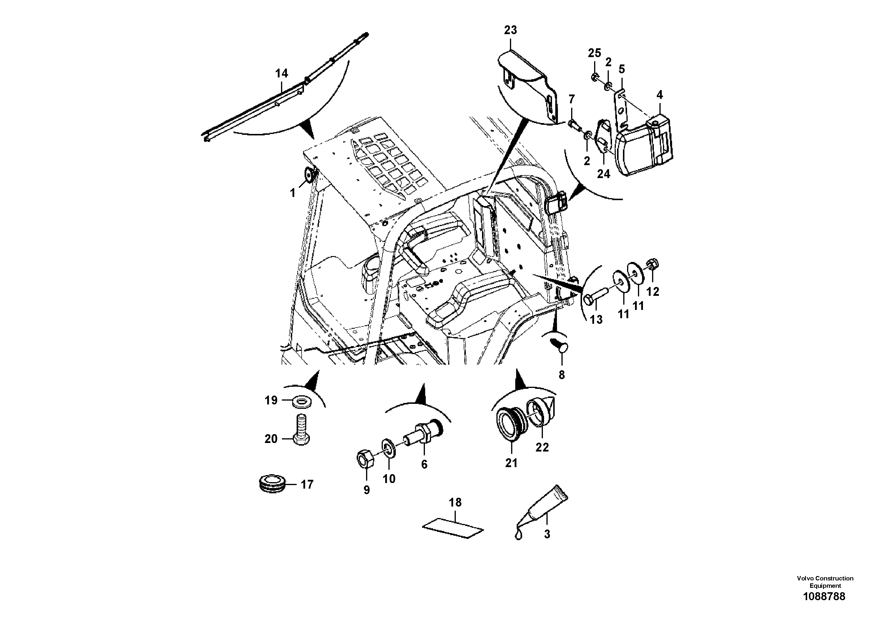 Seat frame VOE17485883 VOLVO