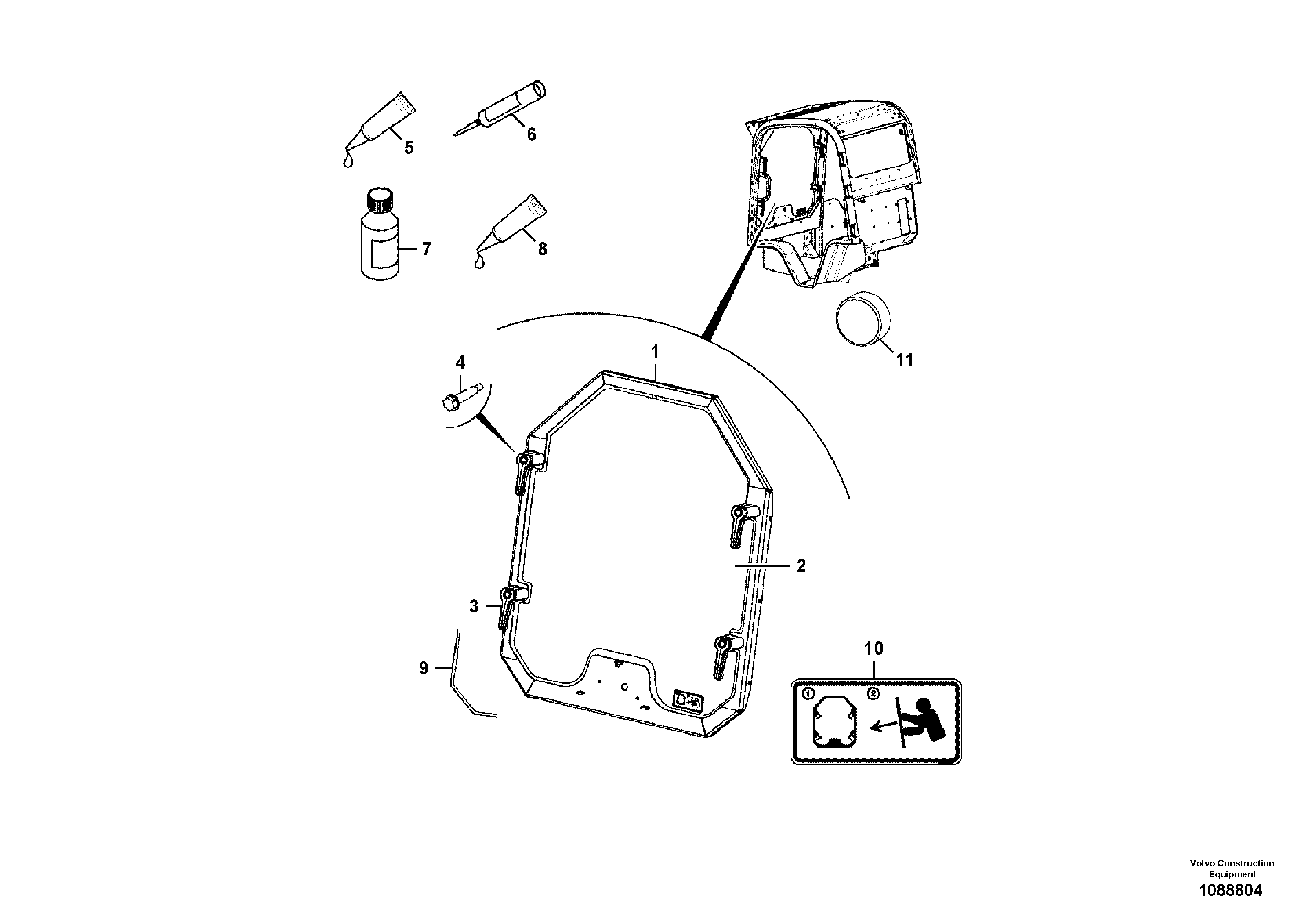 Guide Lug VOE17485971 VOLVO