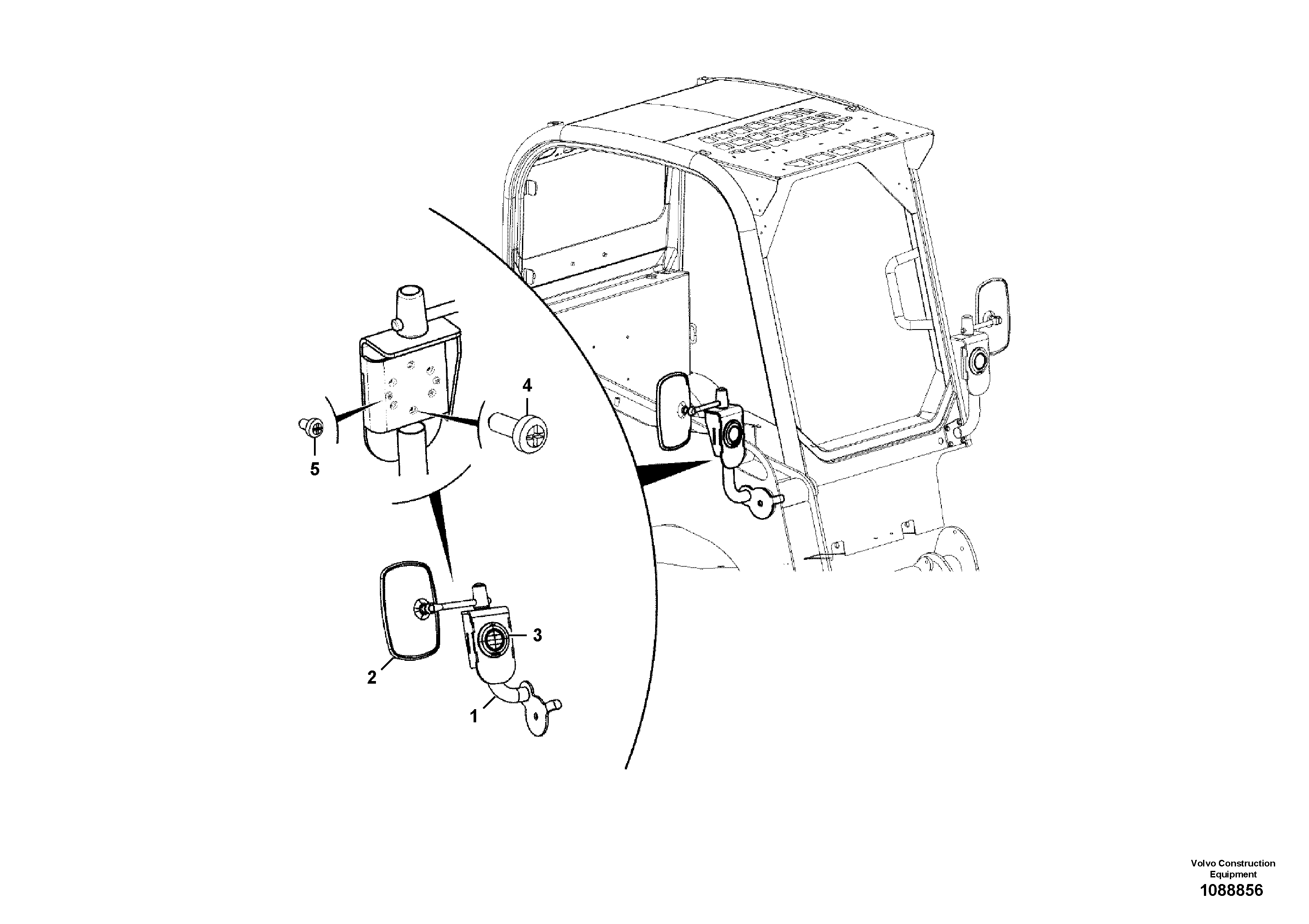 Mirror Mount VOE17484997 VOLVO