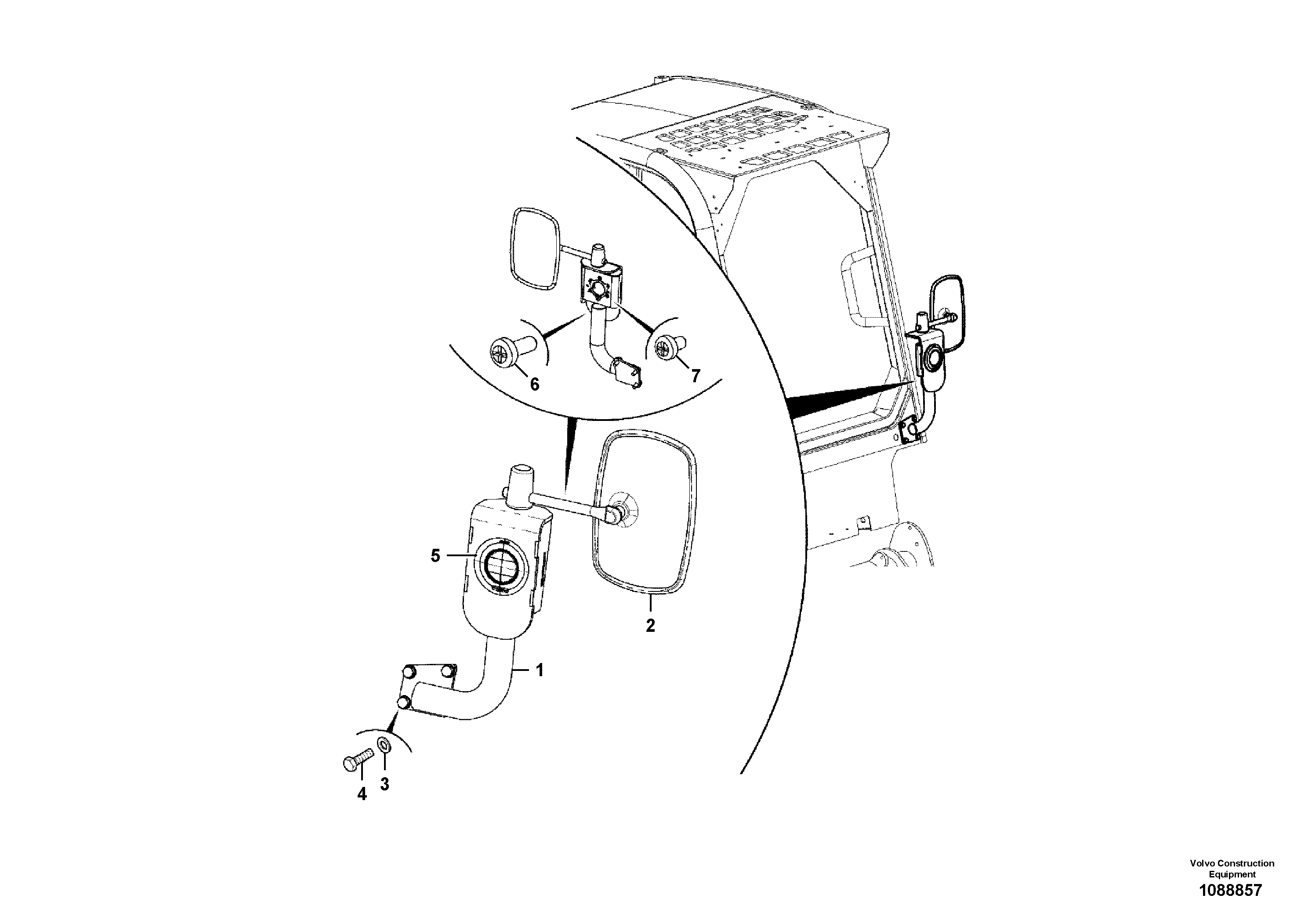 Mirror Mount VOE17485002 VOLVO