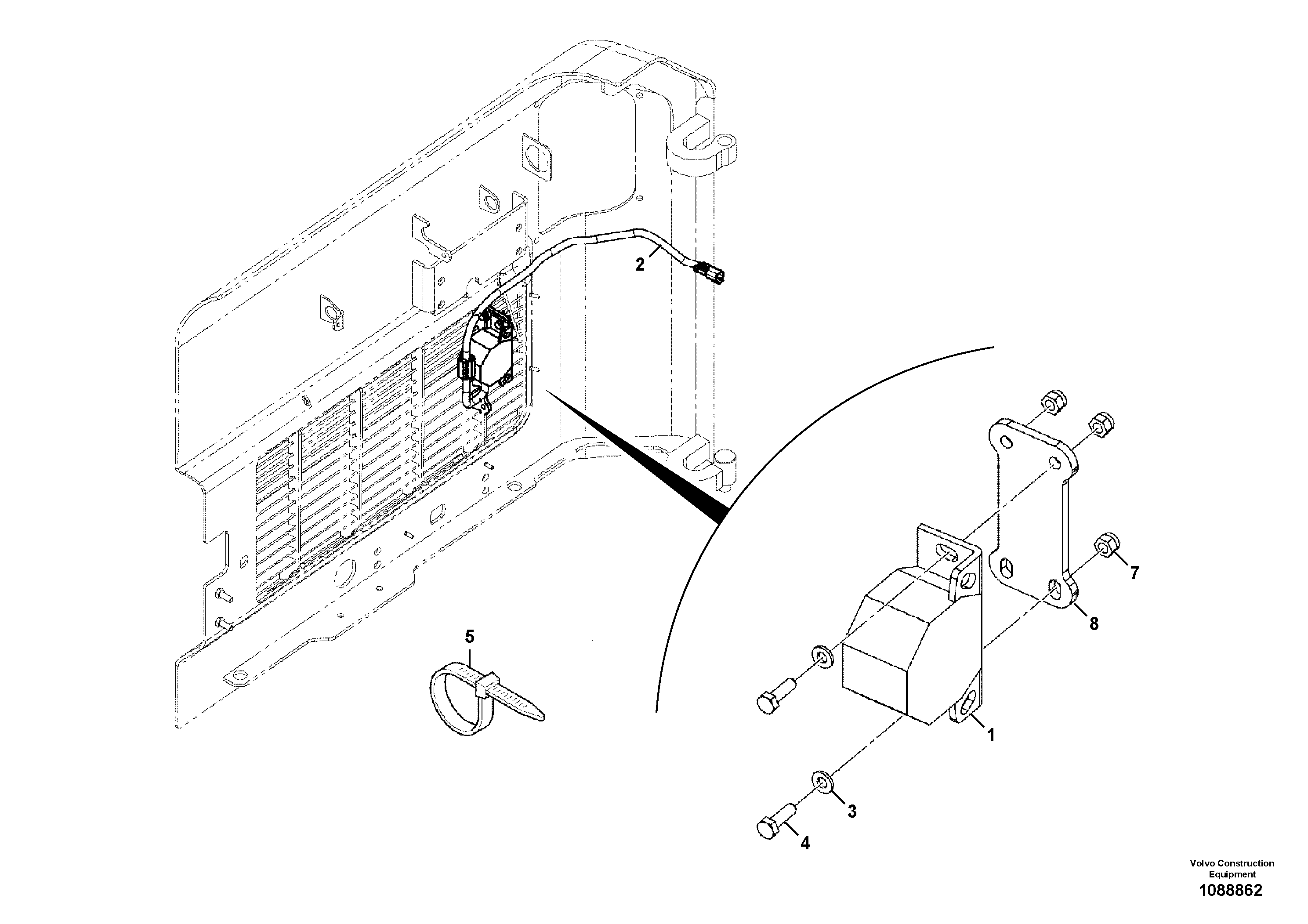 Bracket VOE17458021 VOLVO