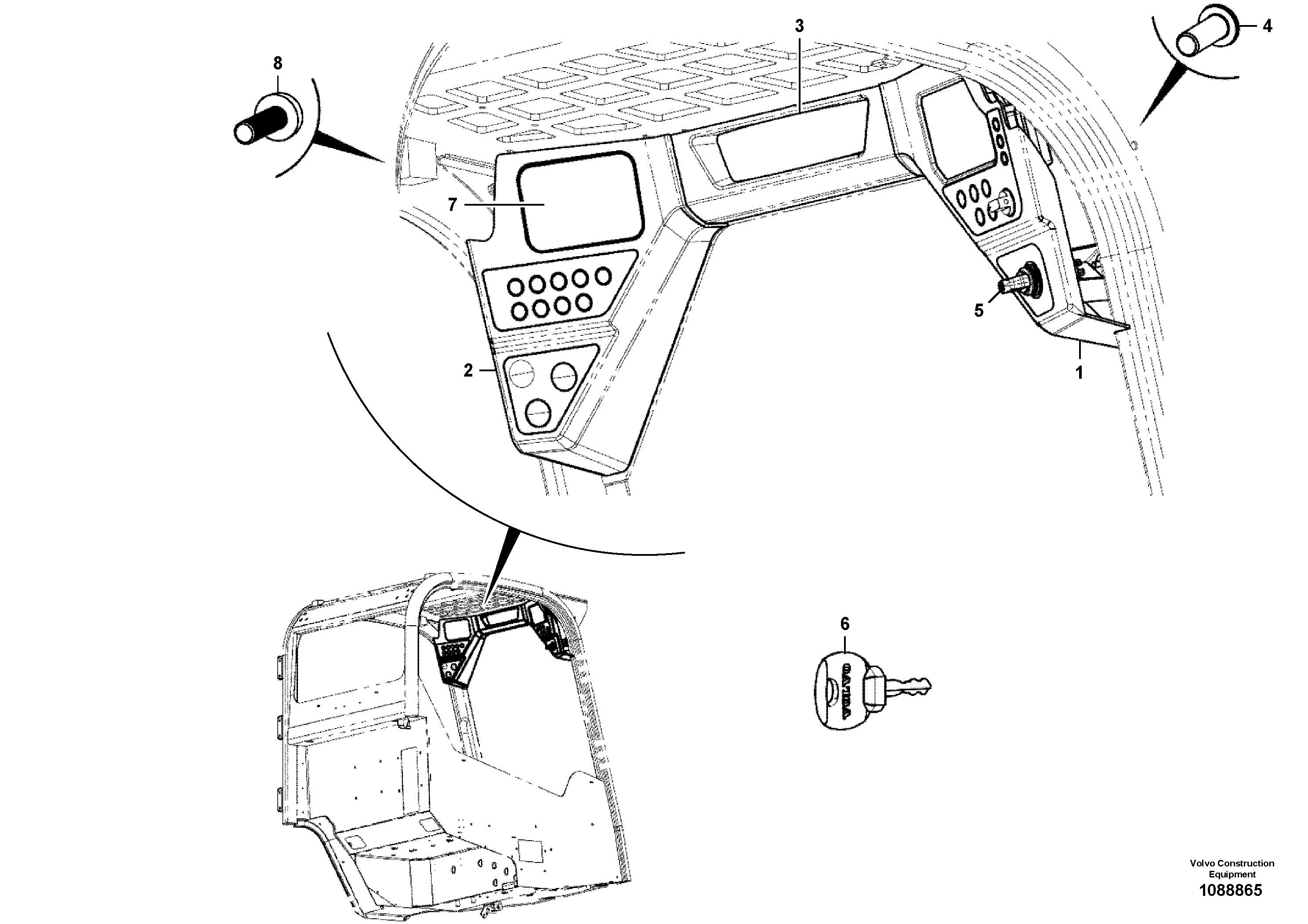 For upper engine part VOE17486105 VOLVO