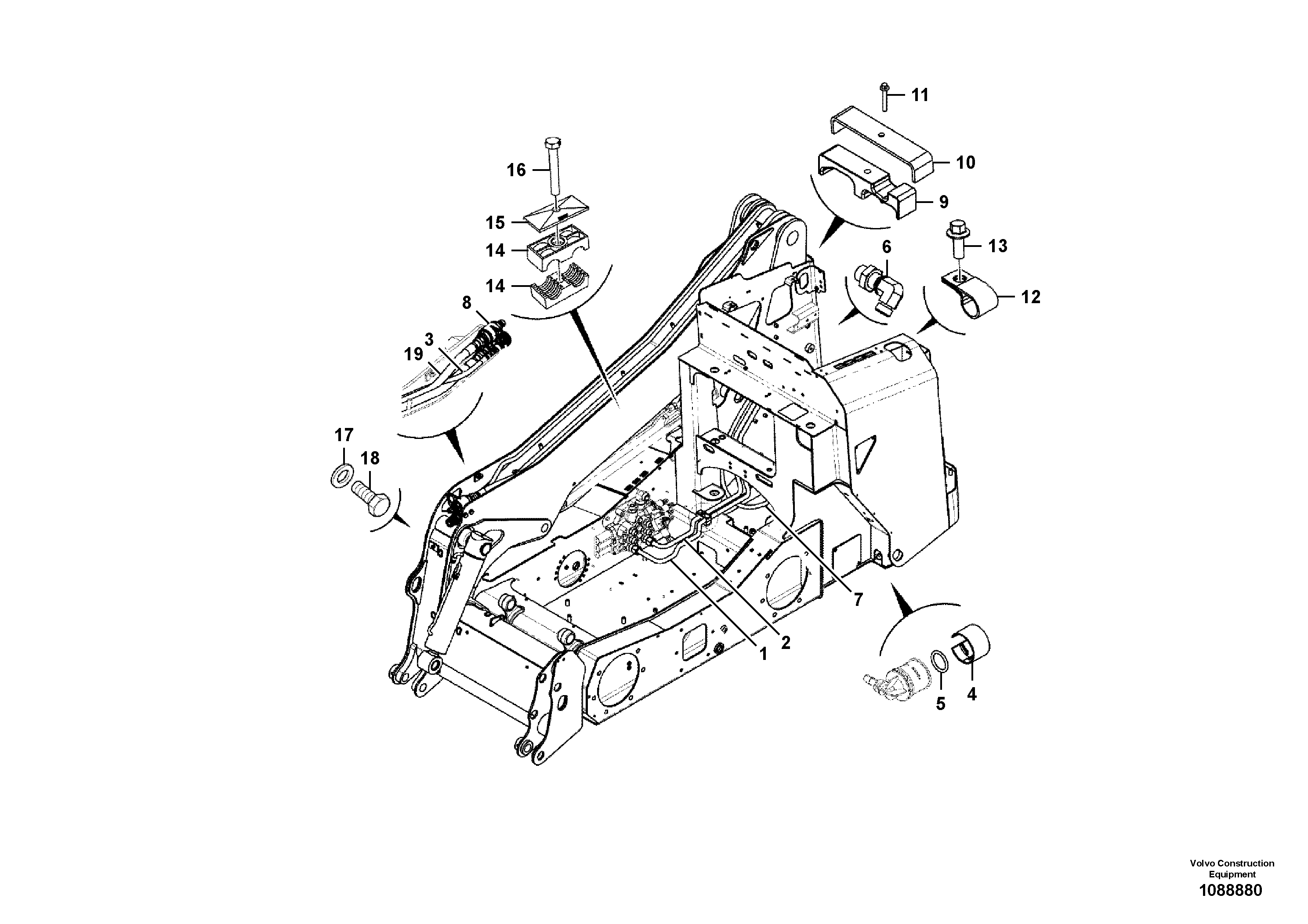 Timing gear casing VOE17485423 VOLVO