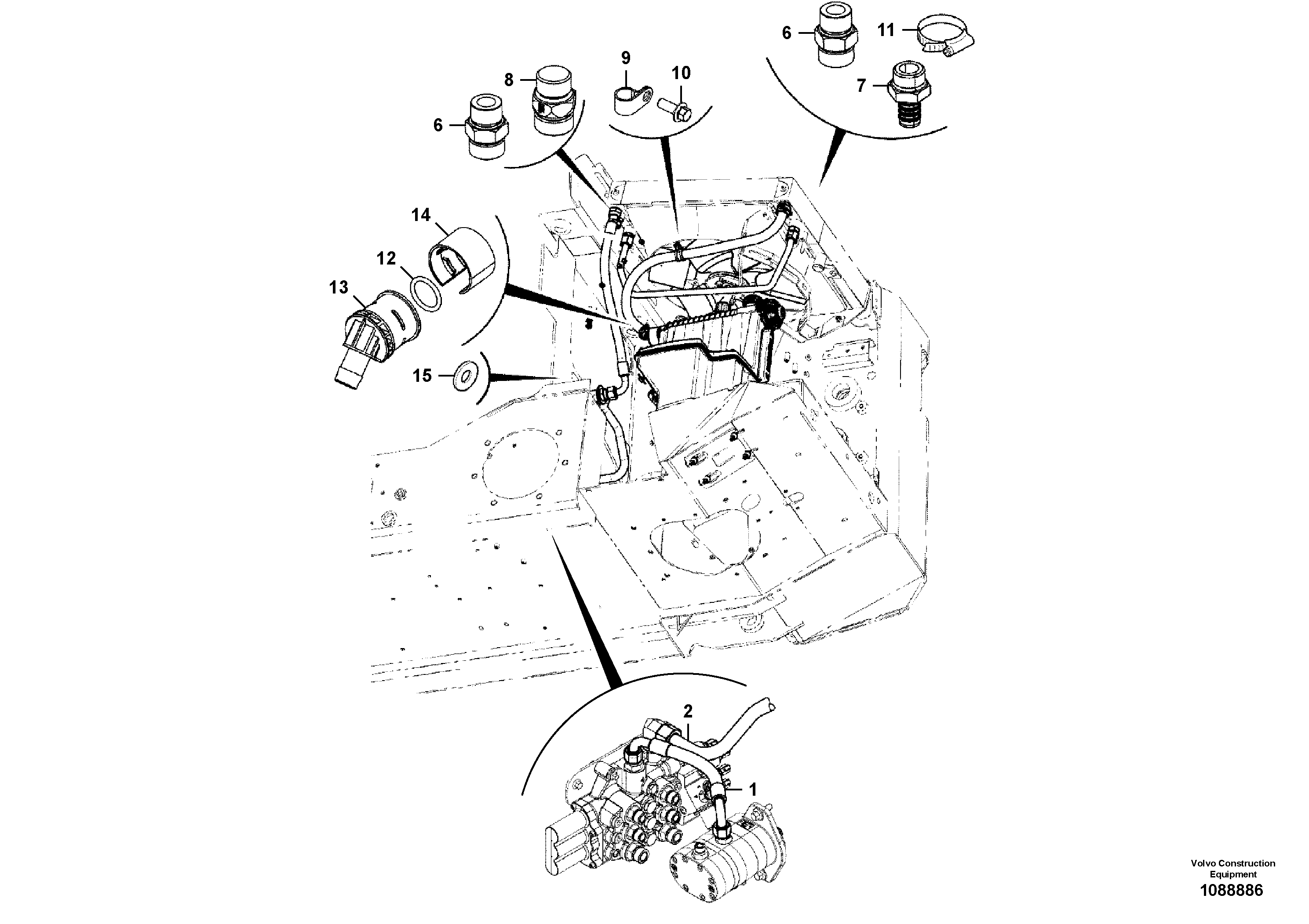 Timing gear casing VOE17485427 VOLVO