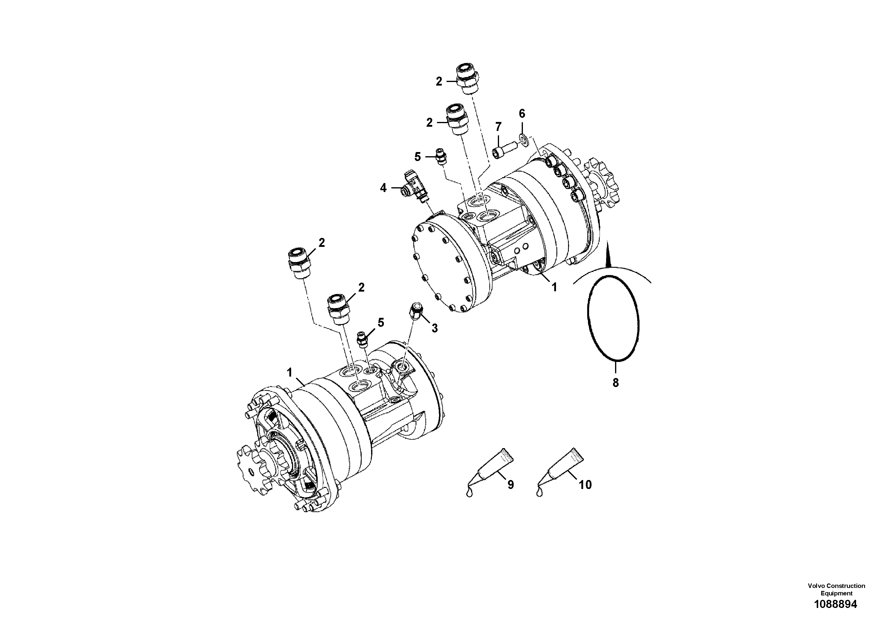 Opr Cylinder VOE17487415 VOLVO