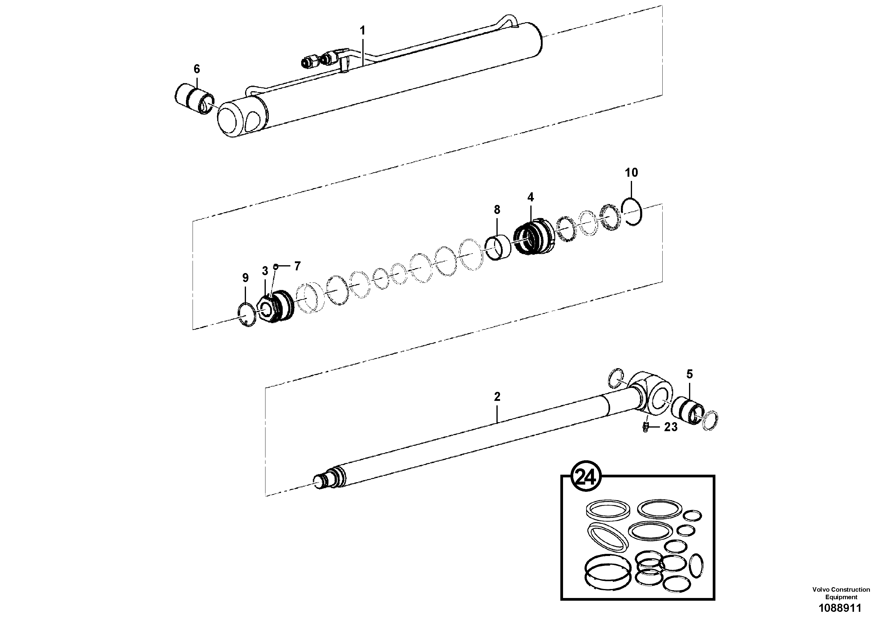 Rubber Clamp VOE17485159 VOLVO