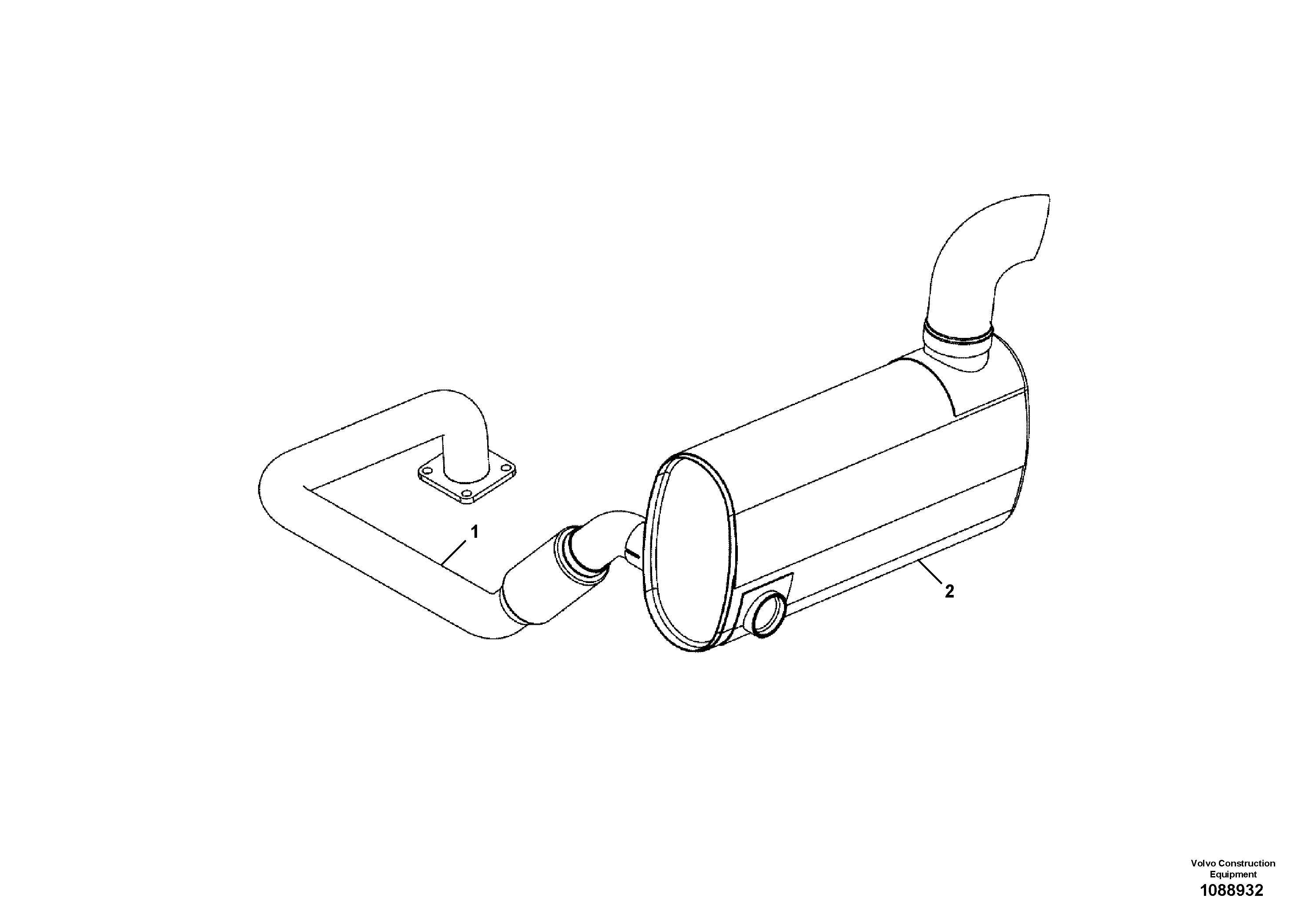 Exhaust Pipe VOE17485086 VOLVO