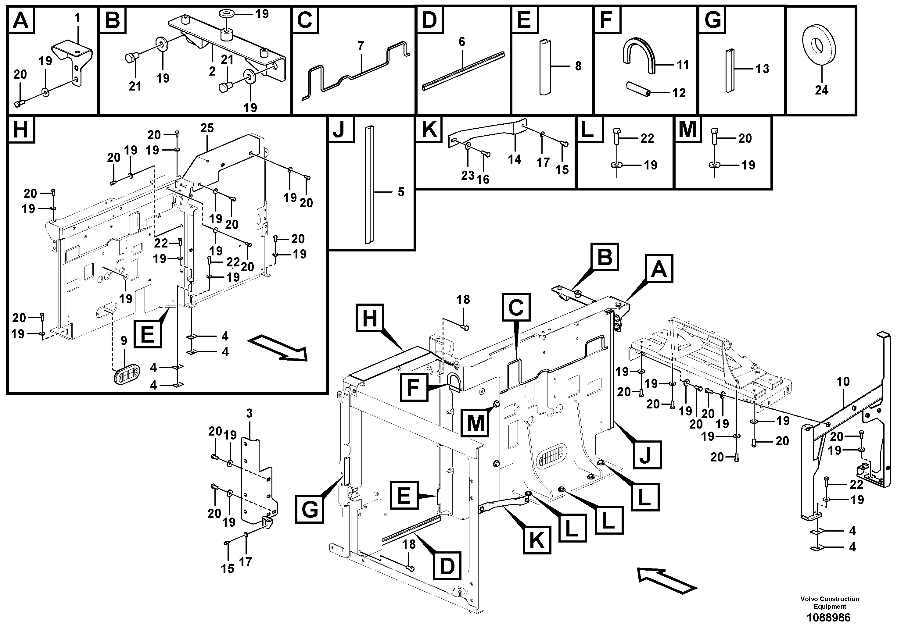 Cabin roof VOE14681044 VOLVO
