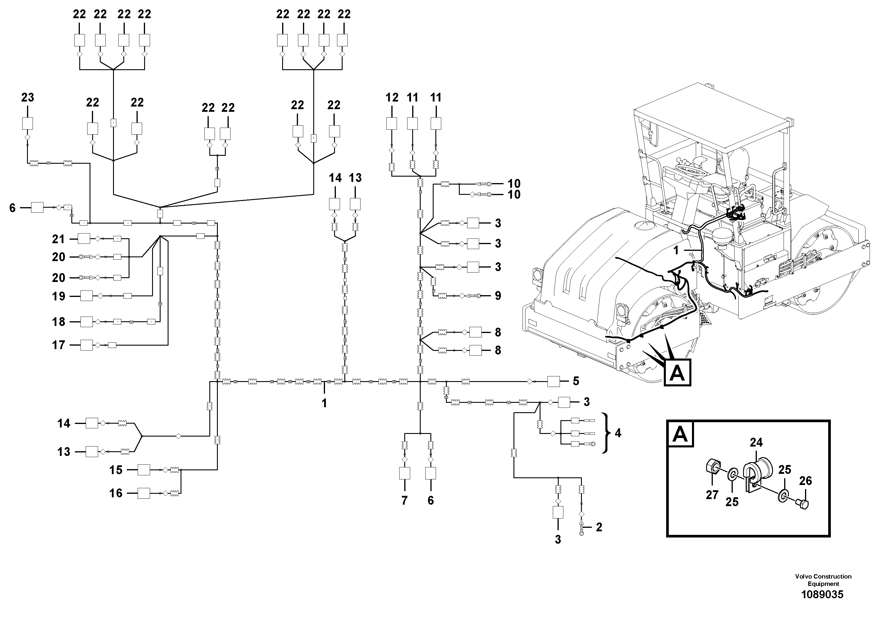 Cable terminal 0-963904-1 VOLVO