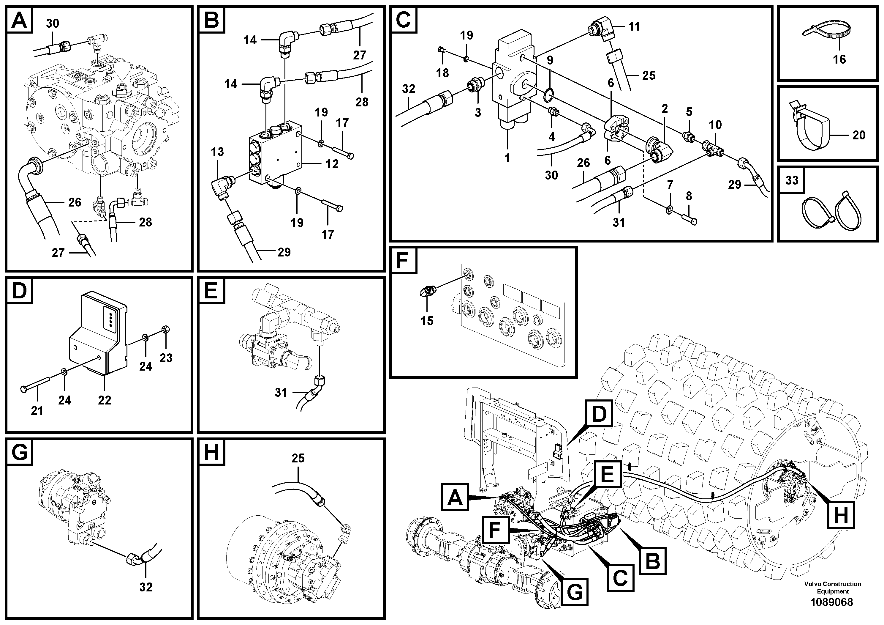Timing gear casing VOE12830151 VOLVO