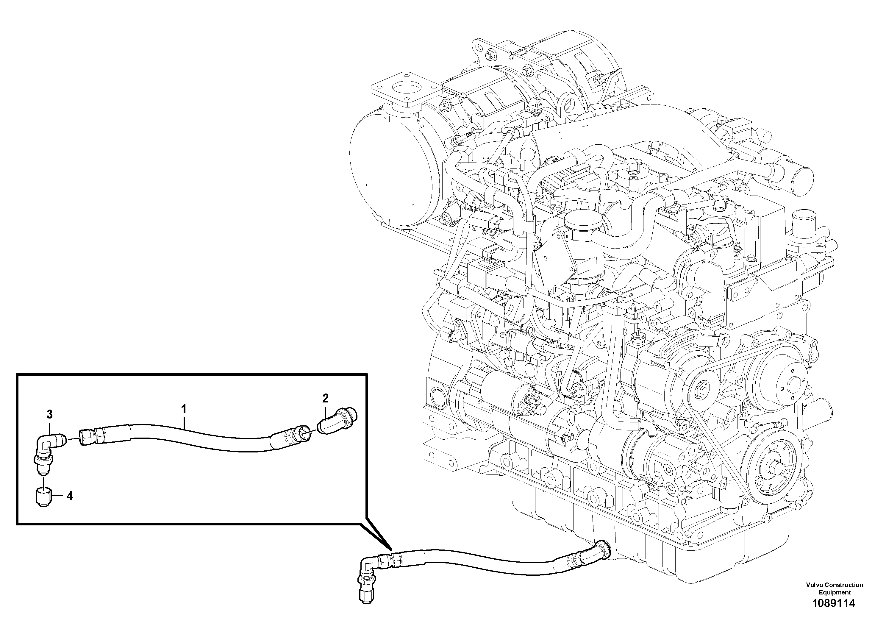 Timing gear casing VOE12820074 VOLVO
