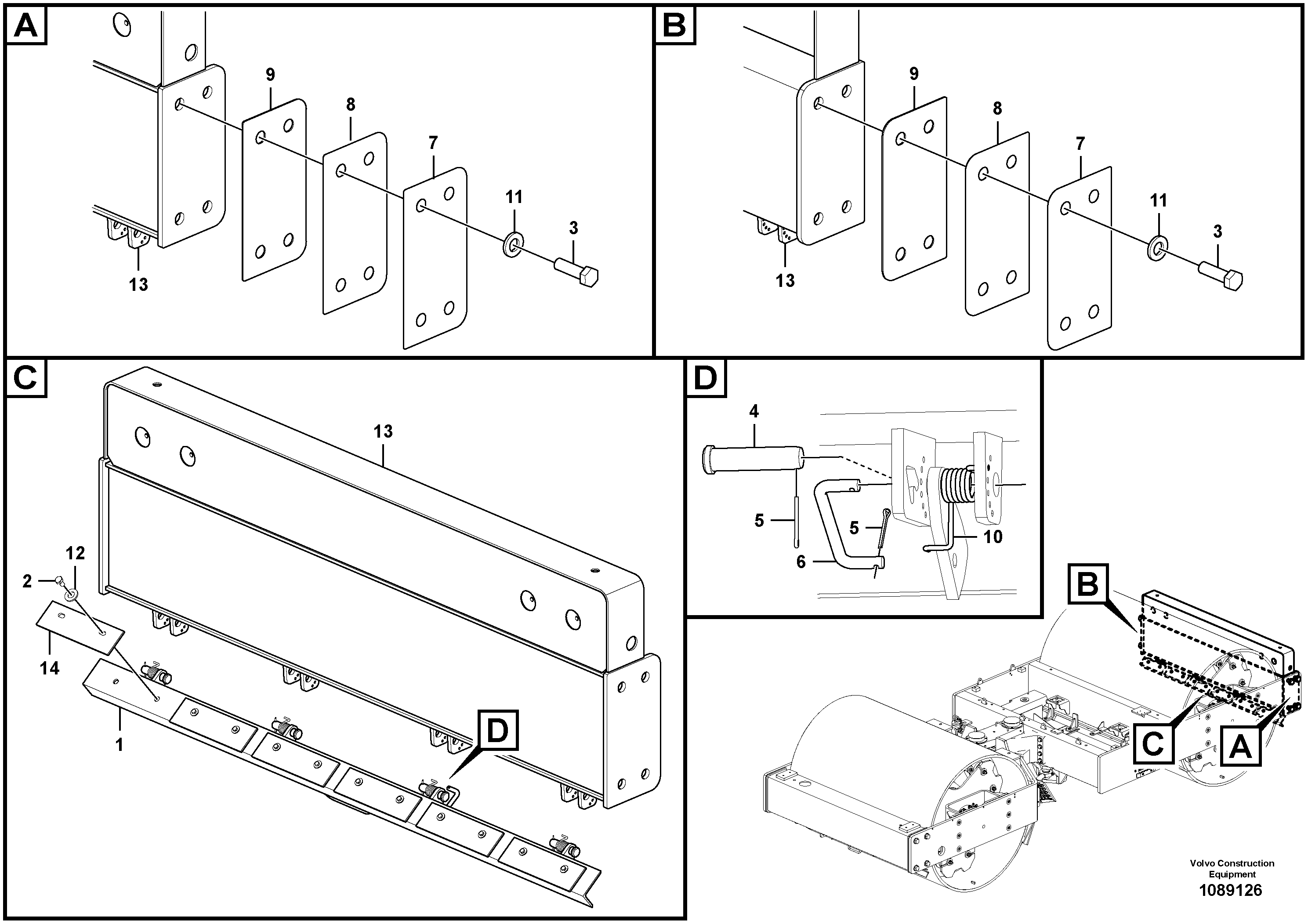 Pulley, water pump VOE12828199 VOLVO