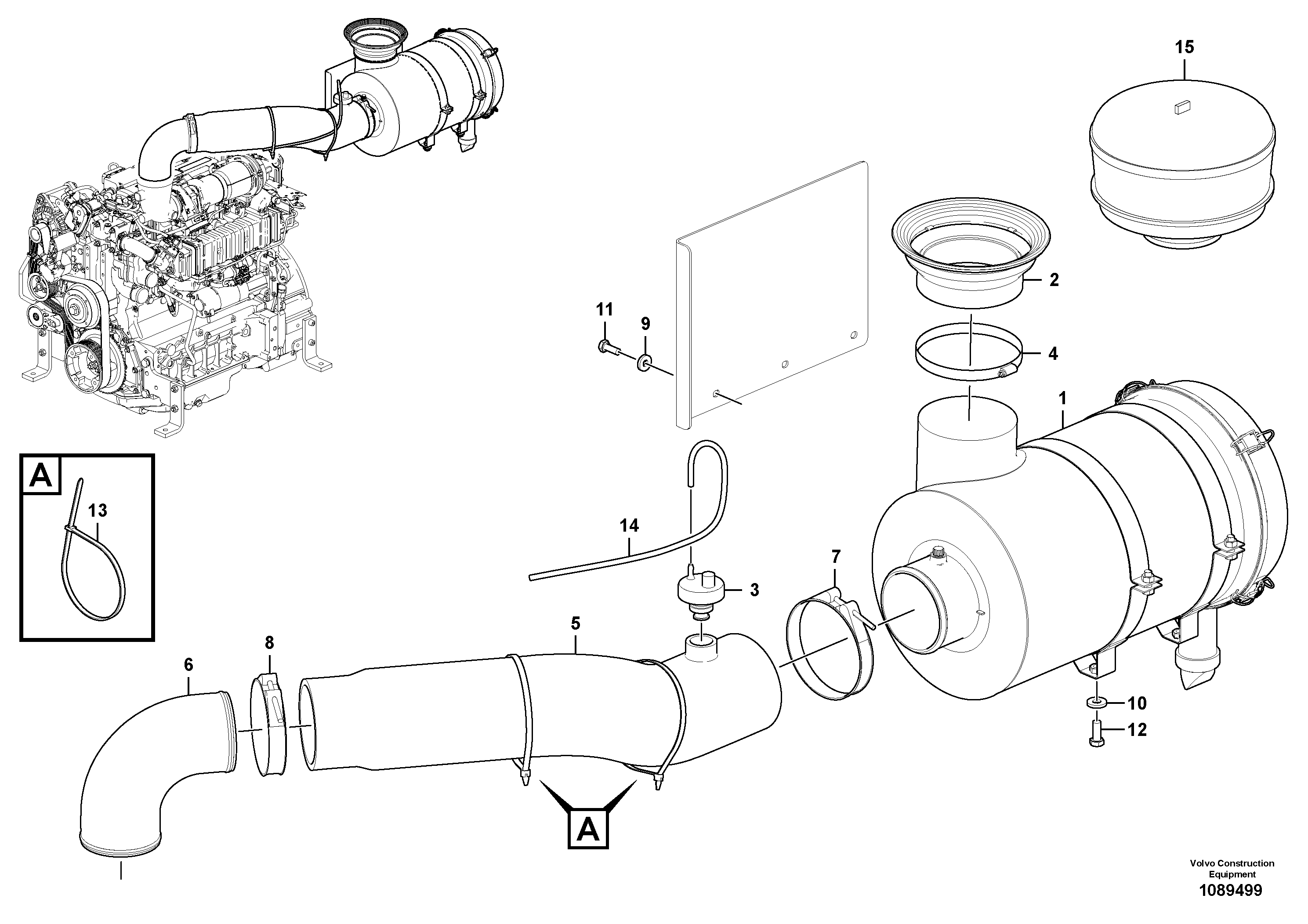 Fuel pipes, VOE12808191 VOLVO
