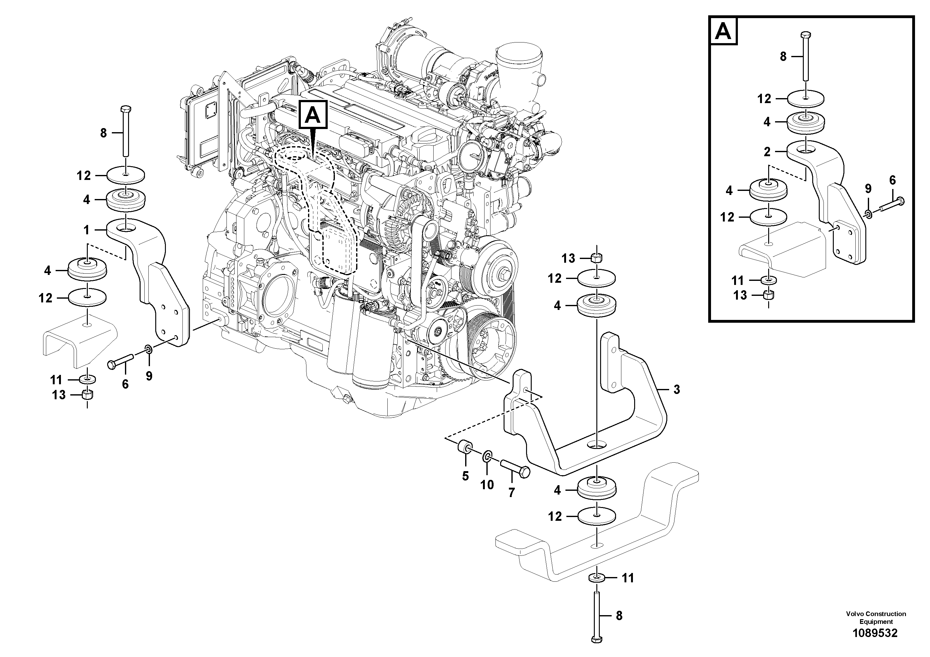 Engine Mounting VOE12835941 VOLVO