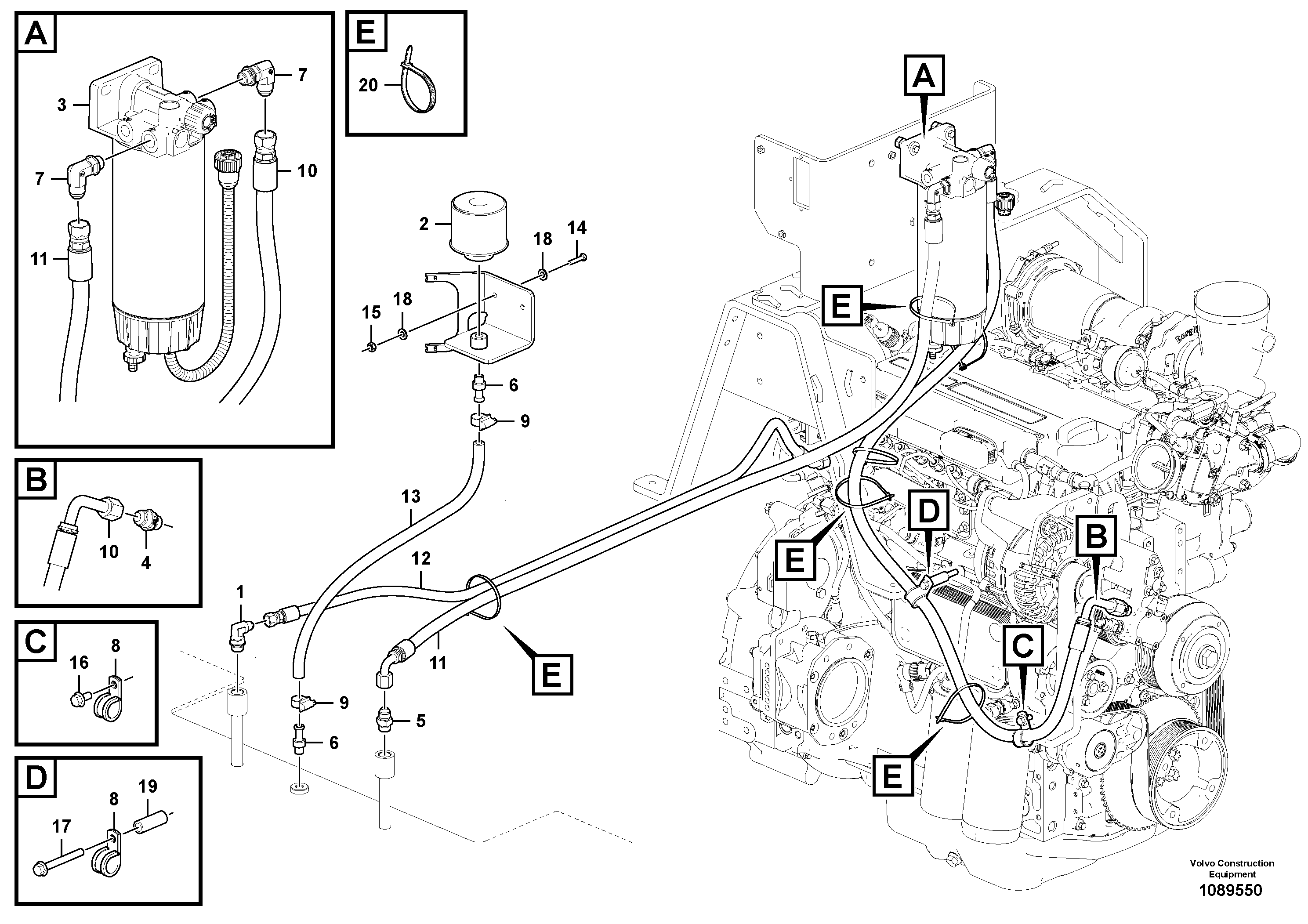 Timing gear casing VOE12829952 VOLVO