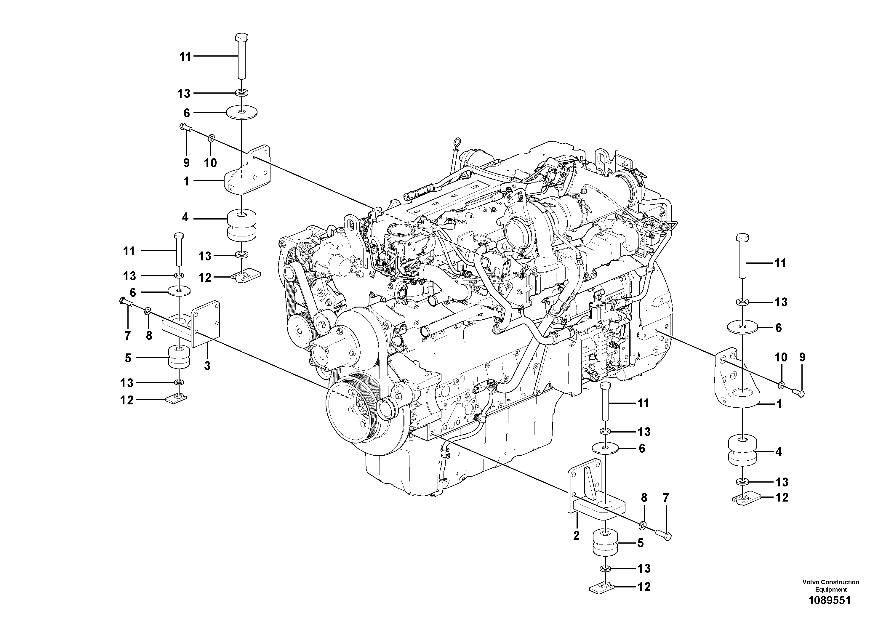 Seat frame VOE14715762 VOLVO
