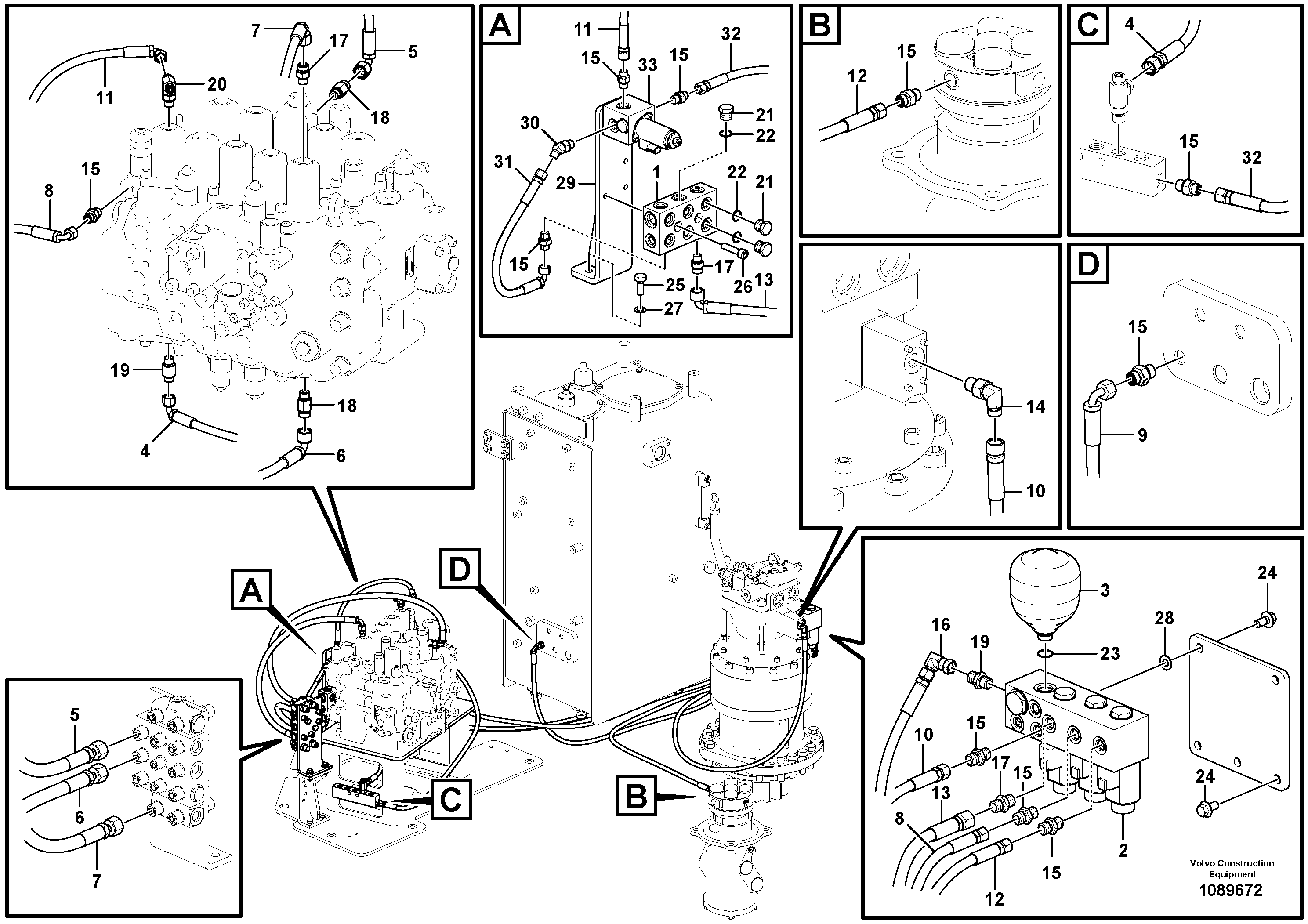 Seat frame VOE14639058 VOLVO